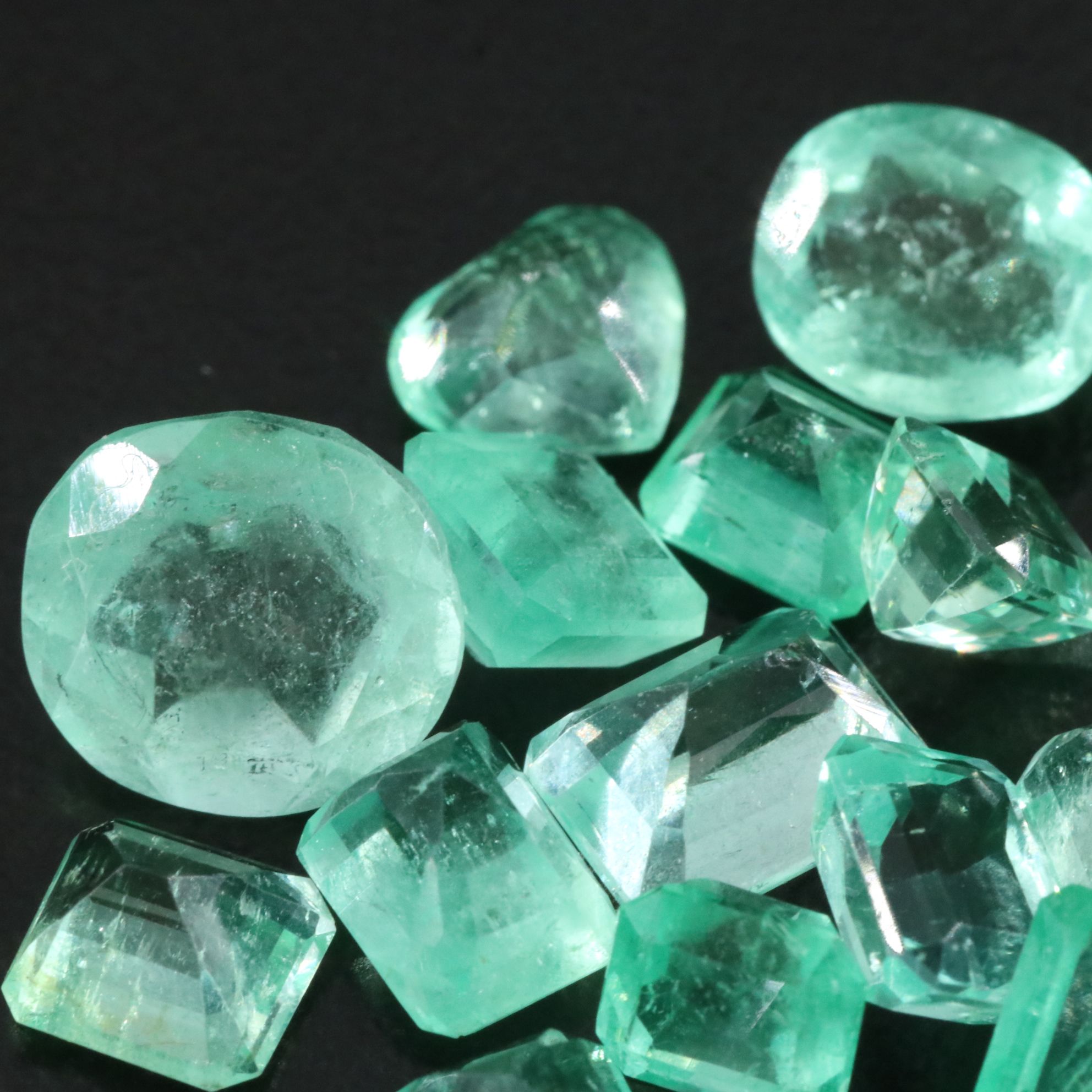 Loose 14.35 CTW Emeralds