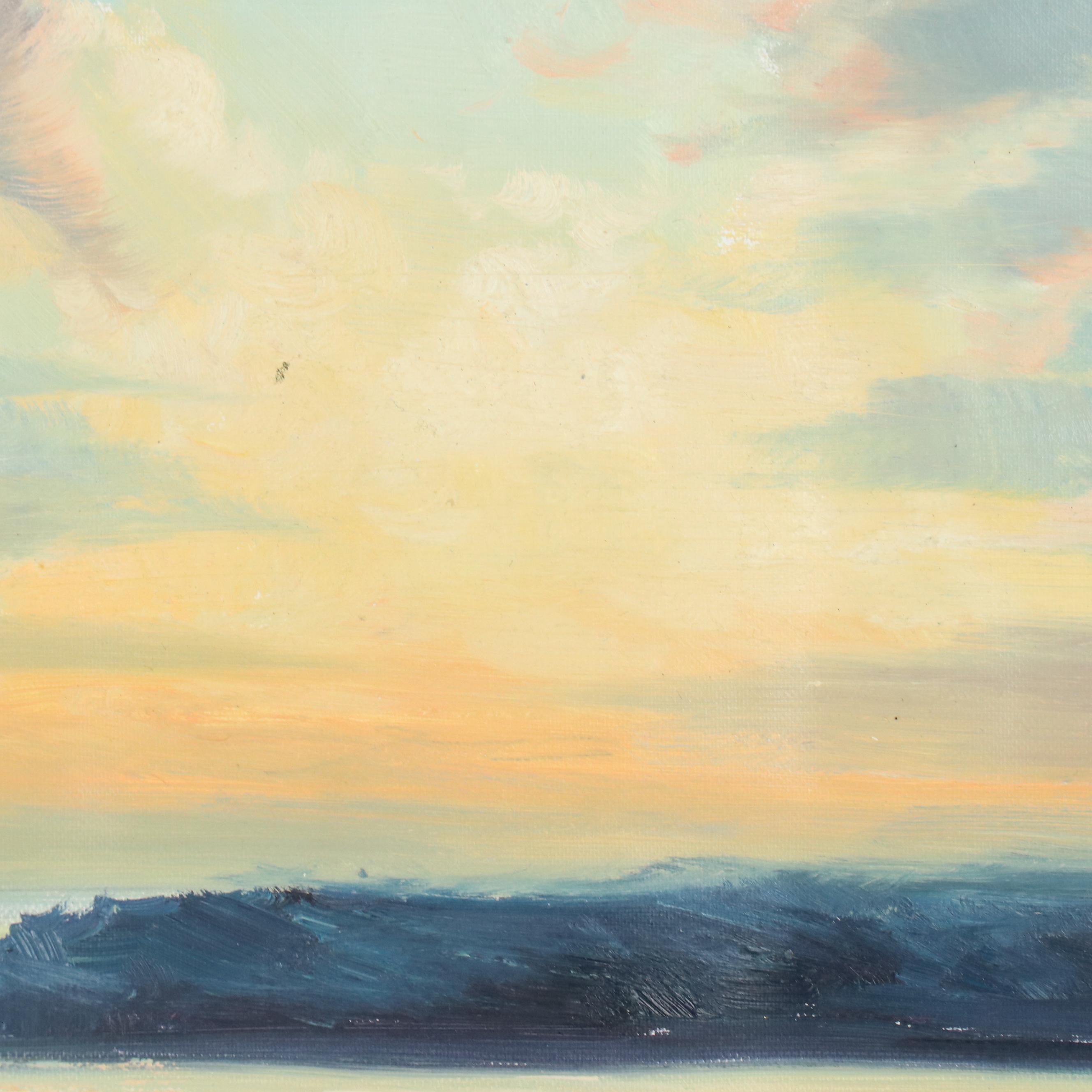 Taysom Lake Landscape Oil Painting, 21st Century