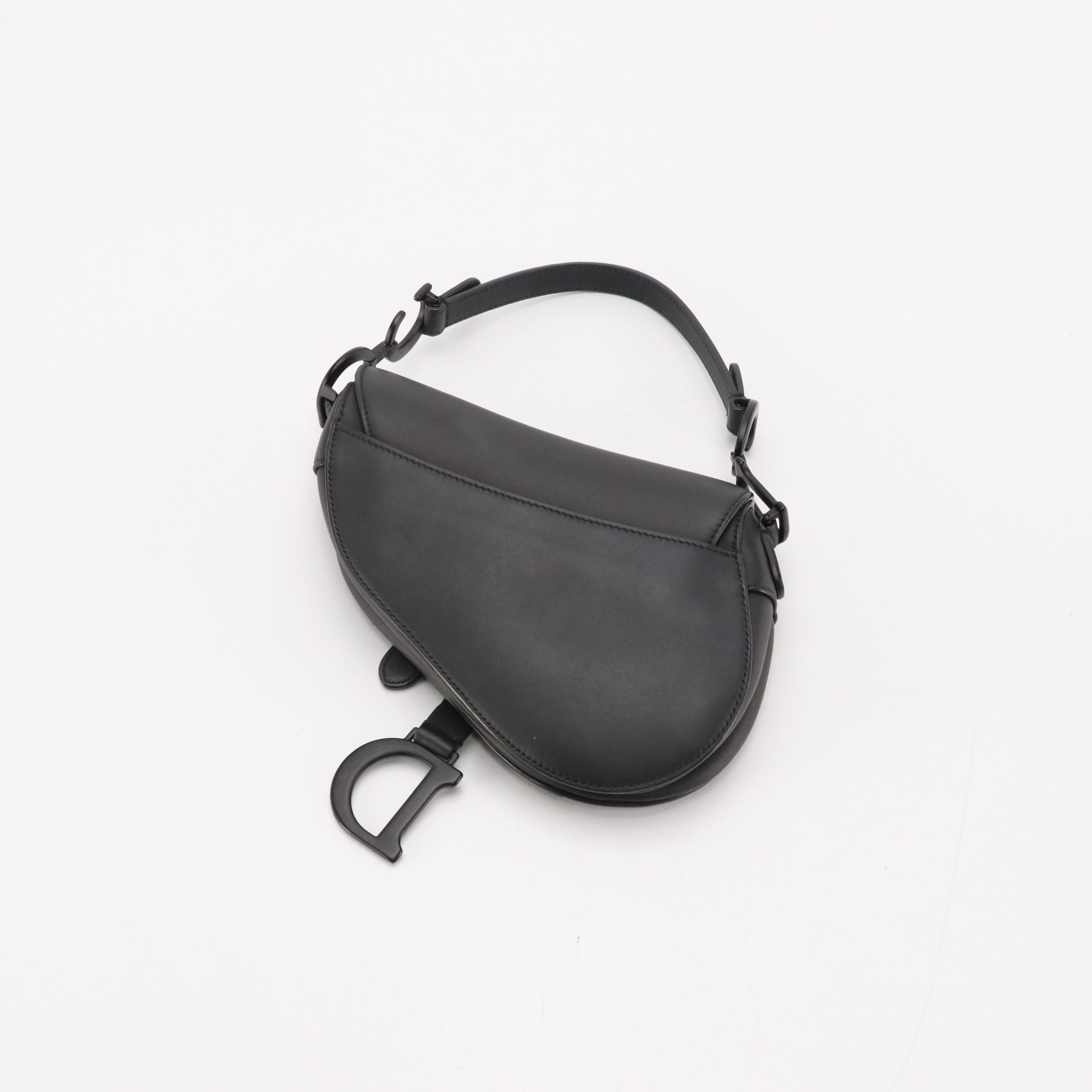 Christian Dior Leather Mini Saddle Bag