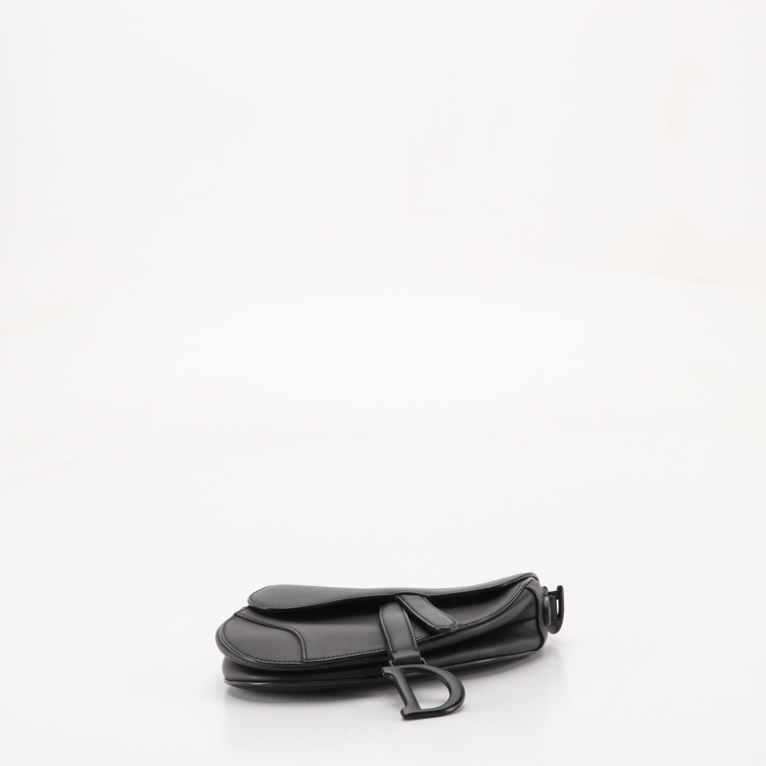 Christian Dior Leather Mini Saddle Bag