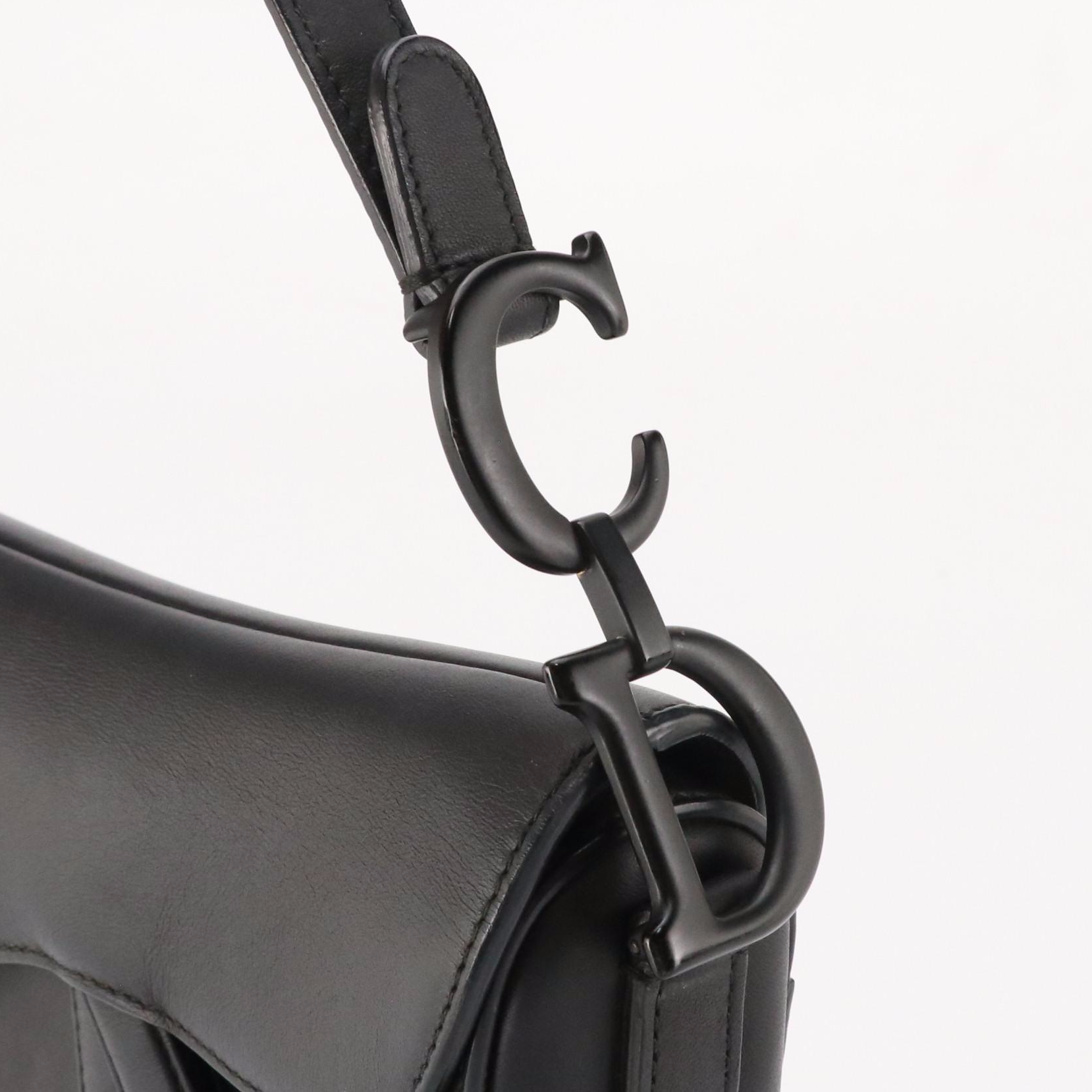 Christian Dior Leather Mini Saddle Bag