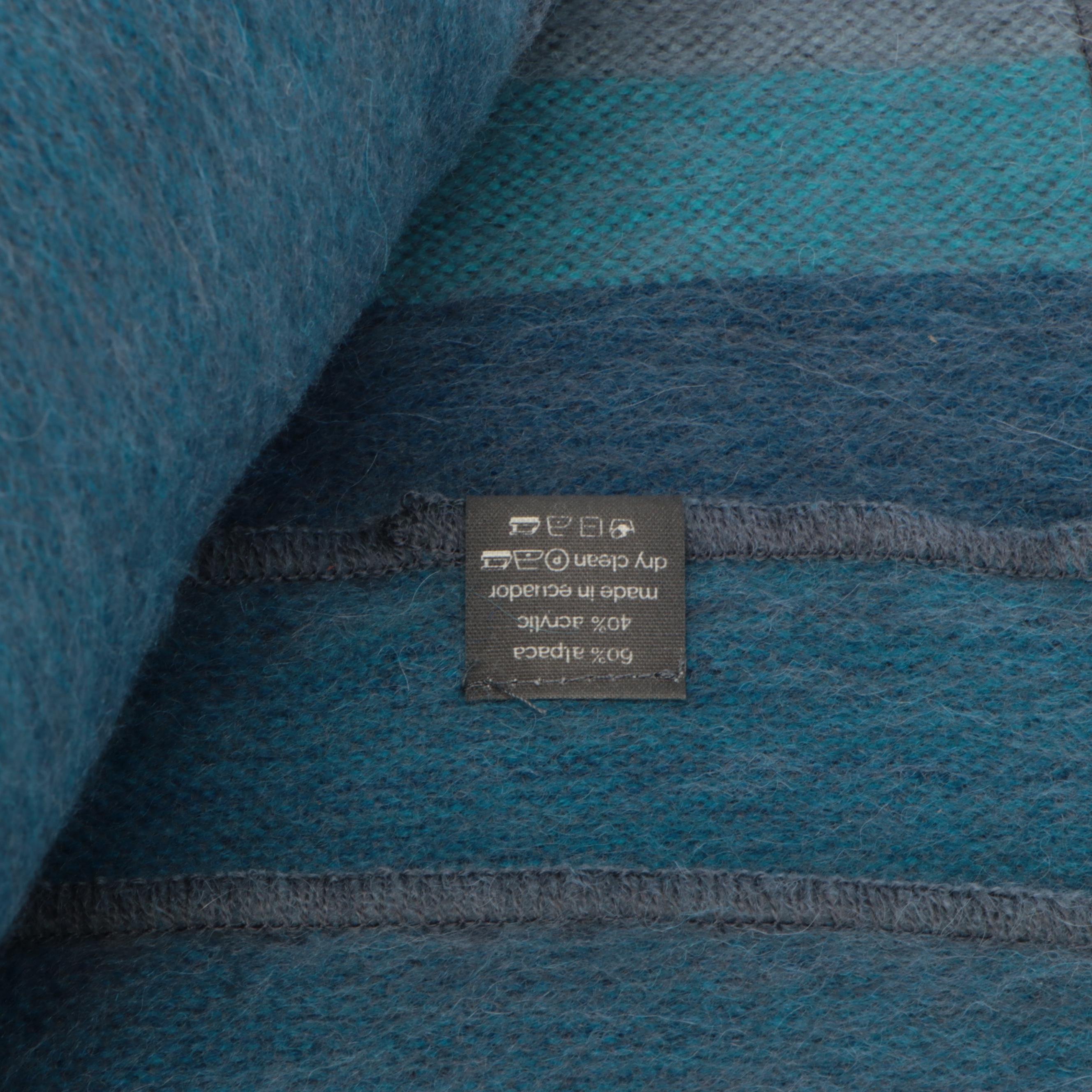 Blue Accent Pillow Collection with Ecuadorian Alpaca Blend Blanket