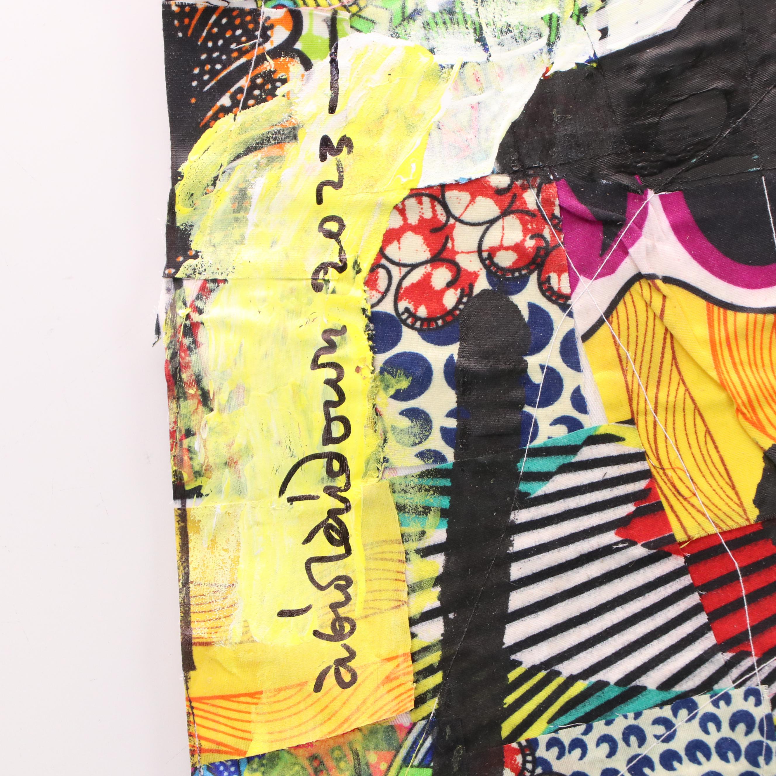 Abiola Idowu Stylized Figural Collage "Summer Festival II," 2023