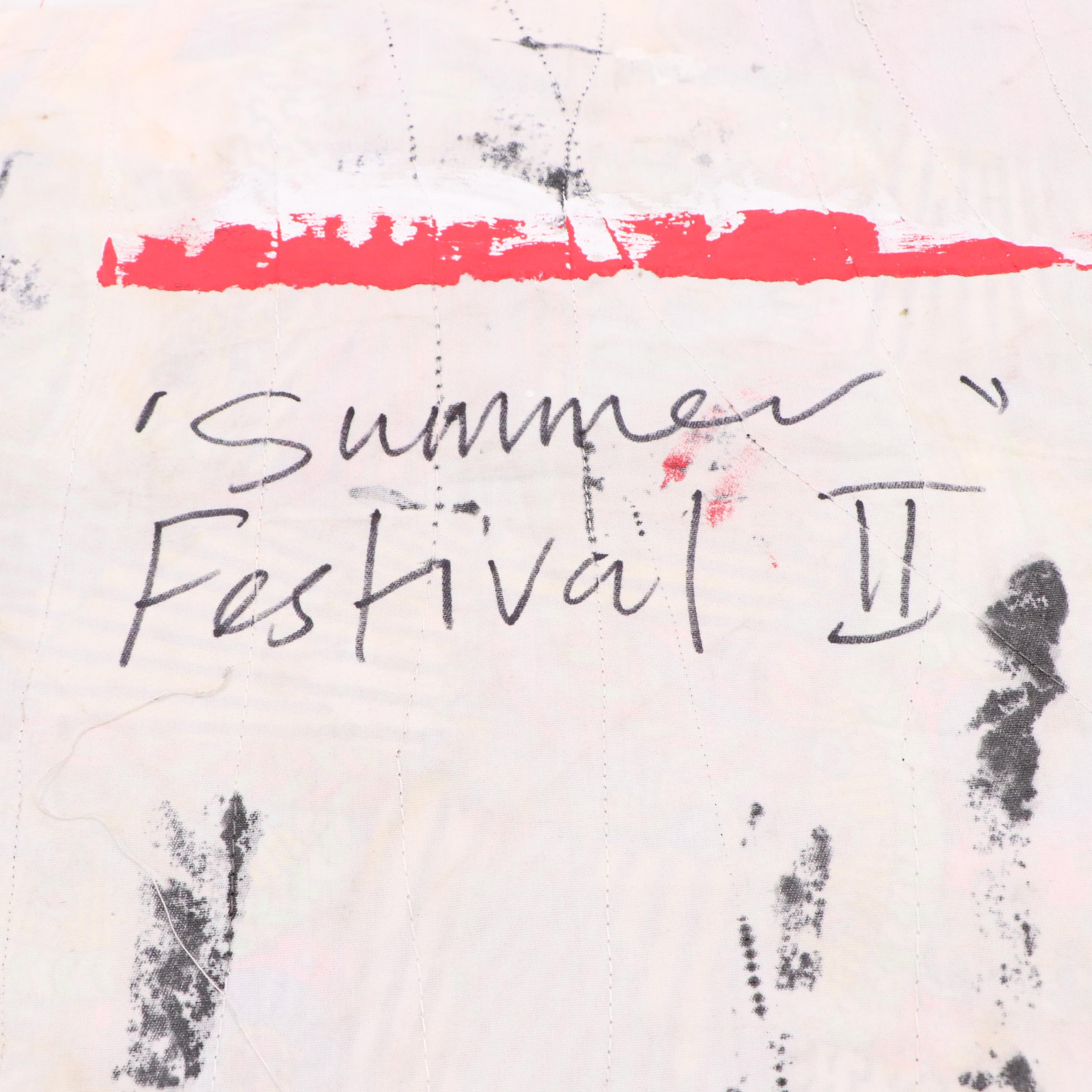 Abiola Idowu Stylized Figural Collage "Summer Festival II," 2023