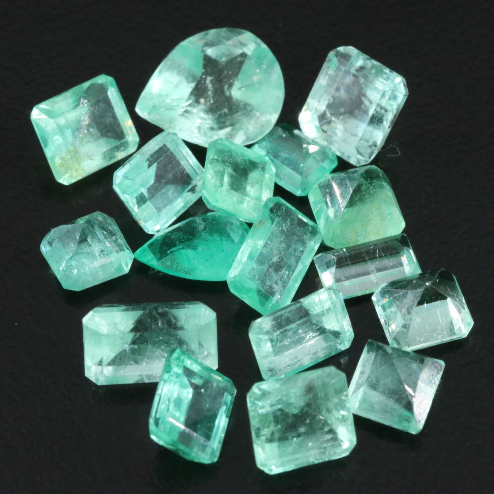 Loose 15.72 CTW Emeralds