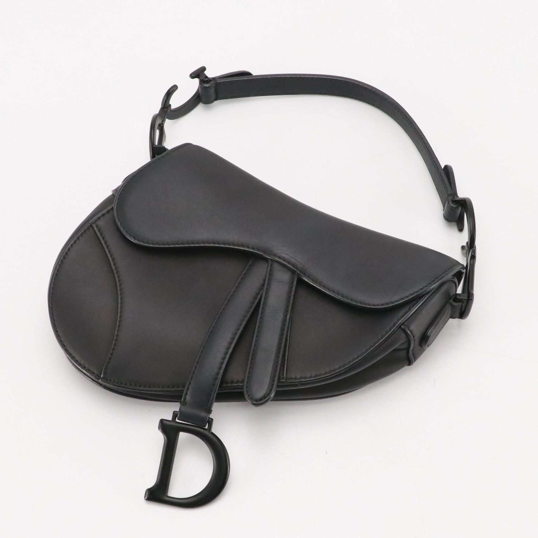 Christian Dior Leather Mini Saddle Bag