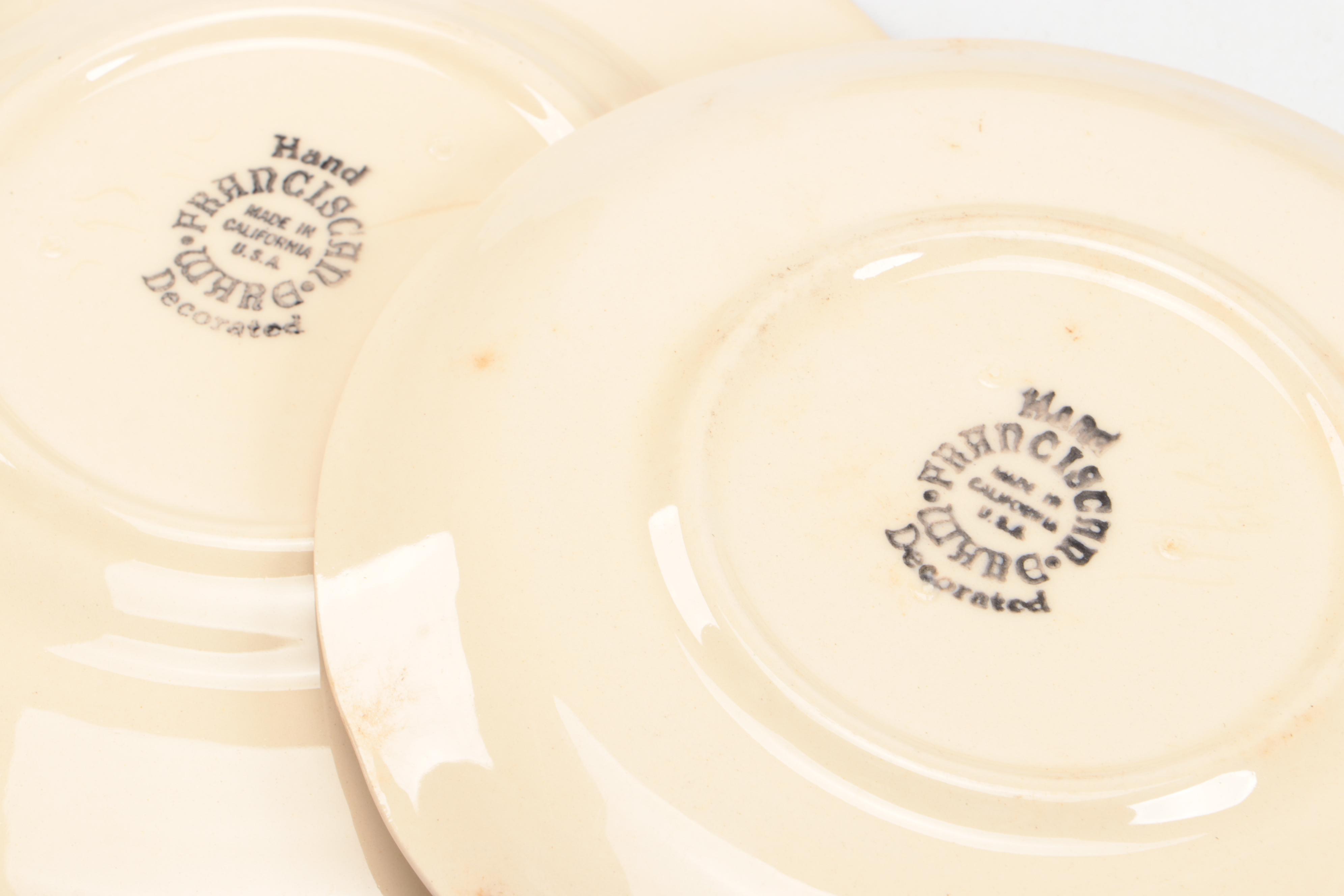 Franciscan "Apple" Ceramic Dinnerware with Cotton Table Linens