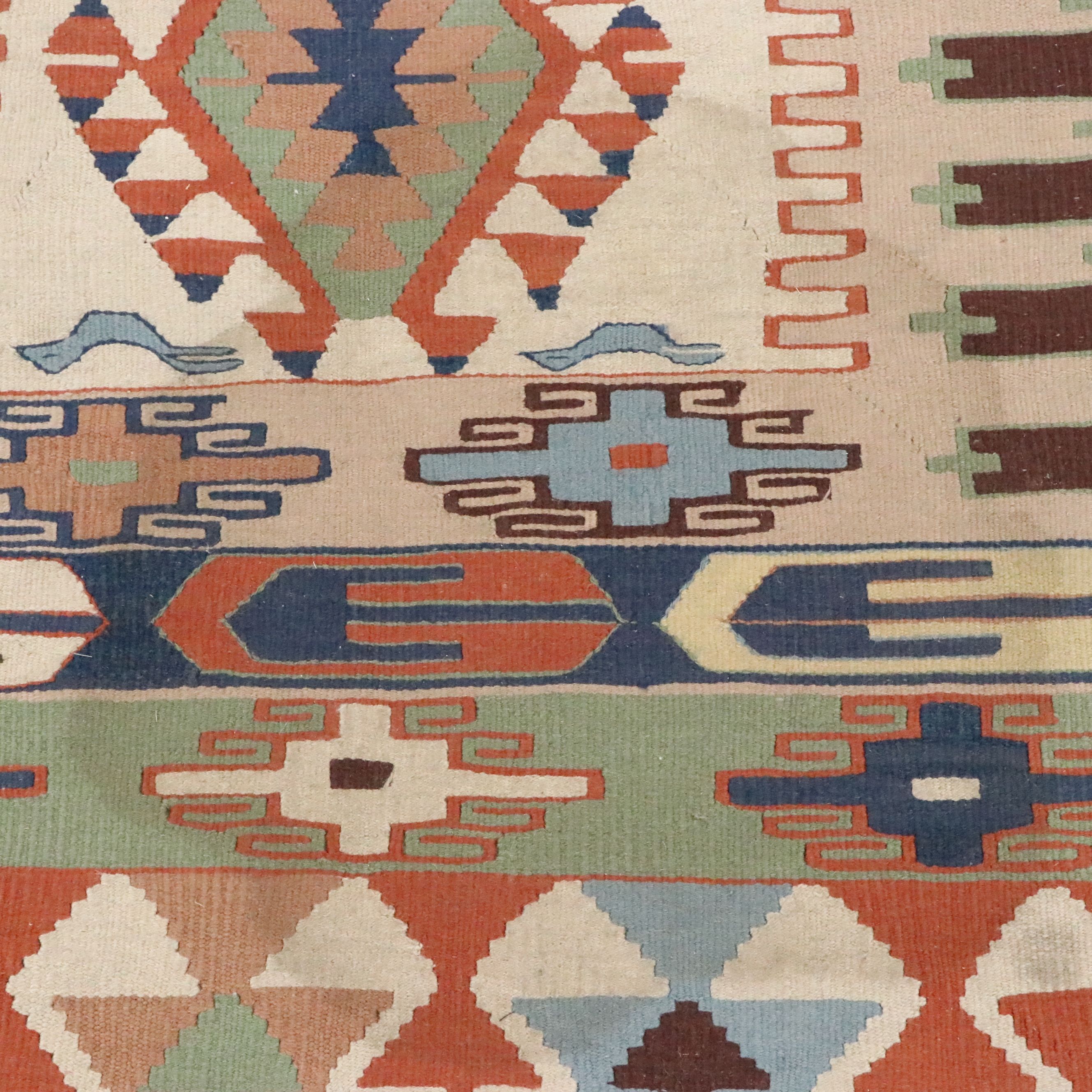 2'4 x 10' Handwoven Turkish Kilim Carpet Runner