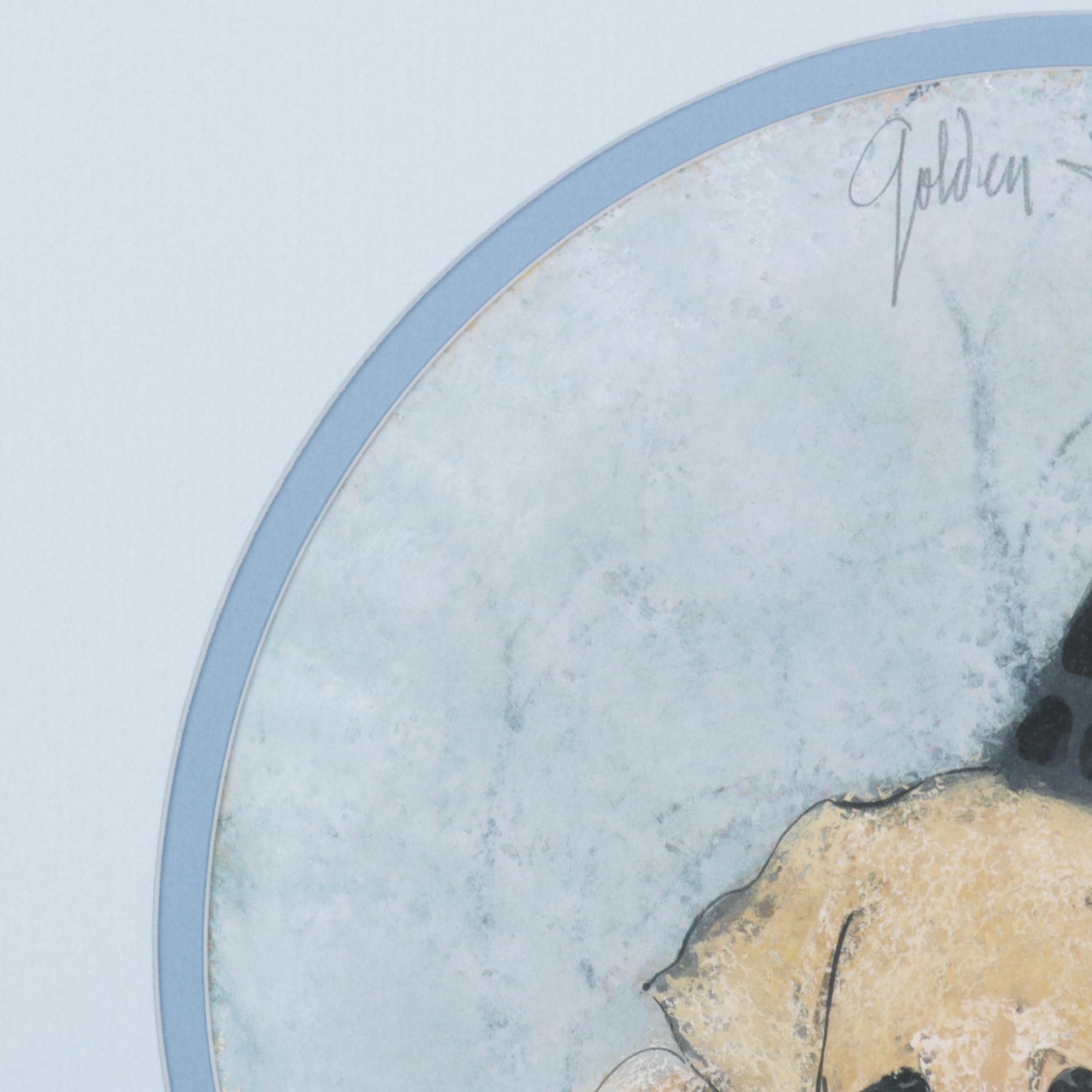 P. Buckley Moss Offset Lithograph "Golden Love," 1995