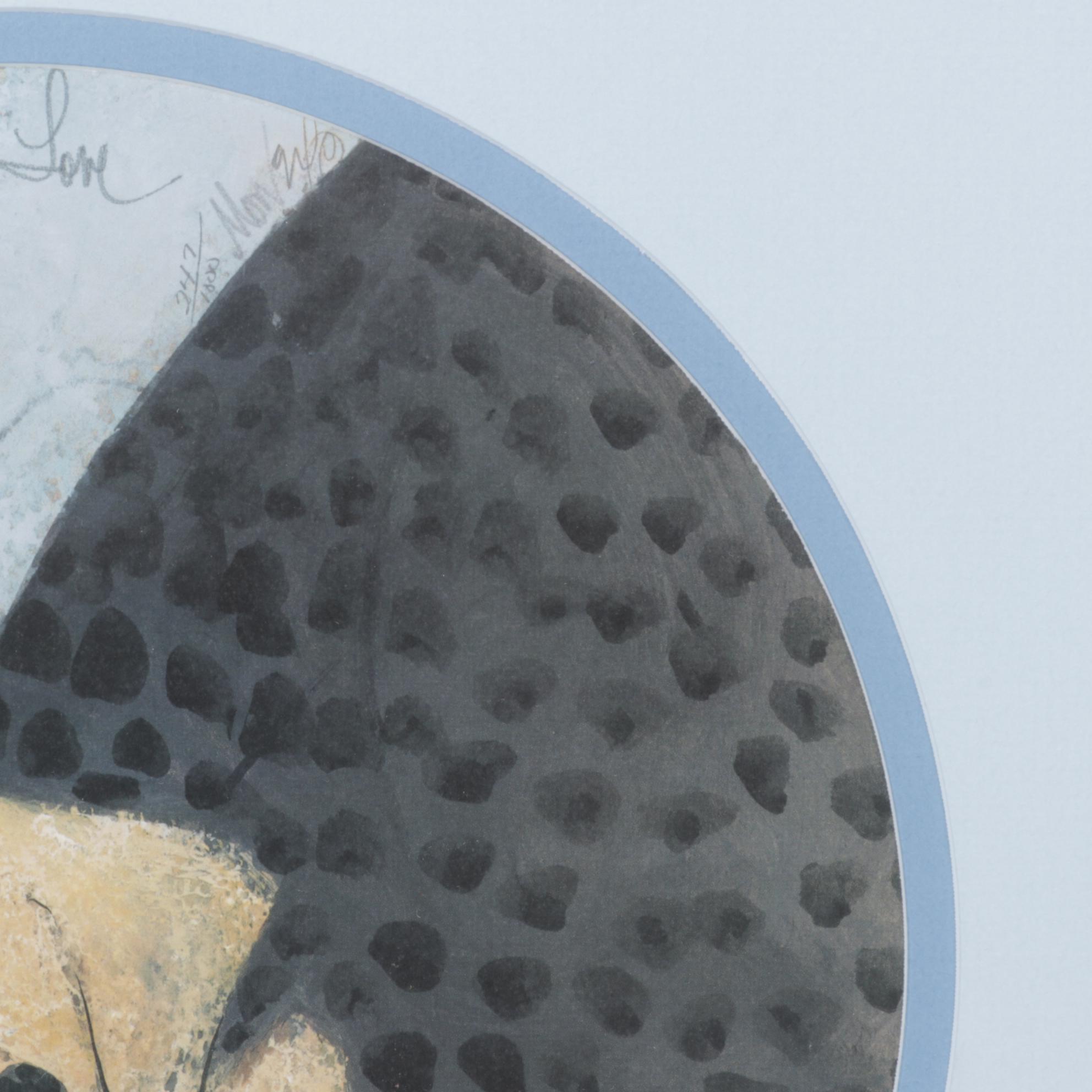 P. Buckley Moss Offset Lithograph "Golden Love," 1995