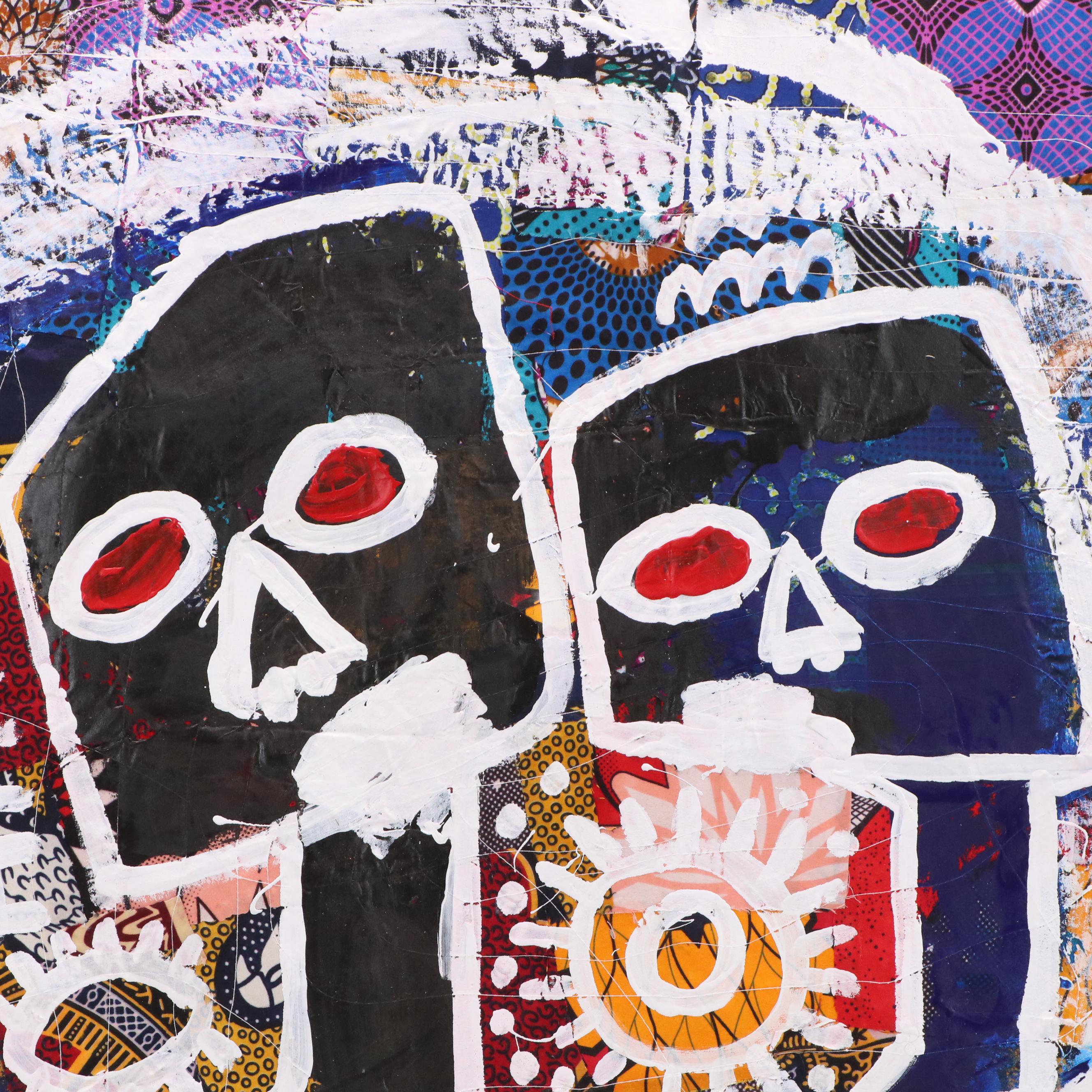 Abiola Idowu Stylized Portrait Collage "Prayers," 2023