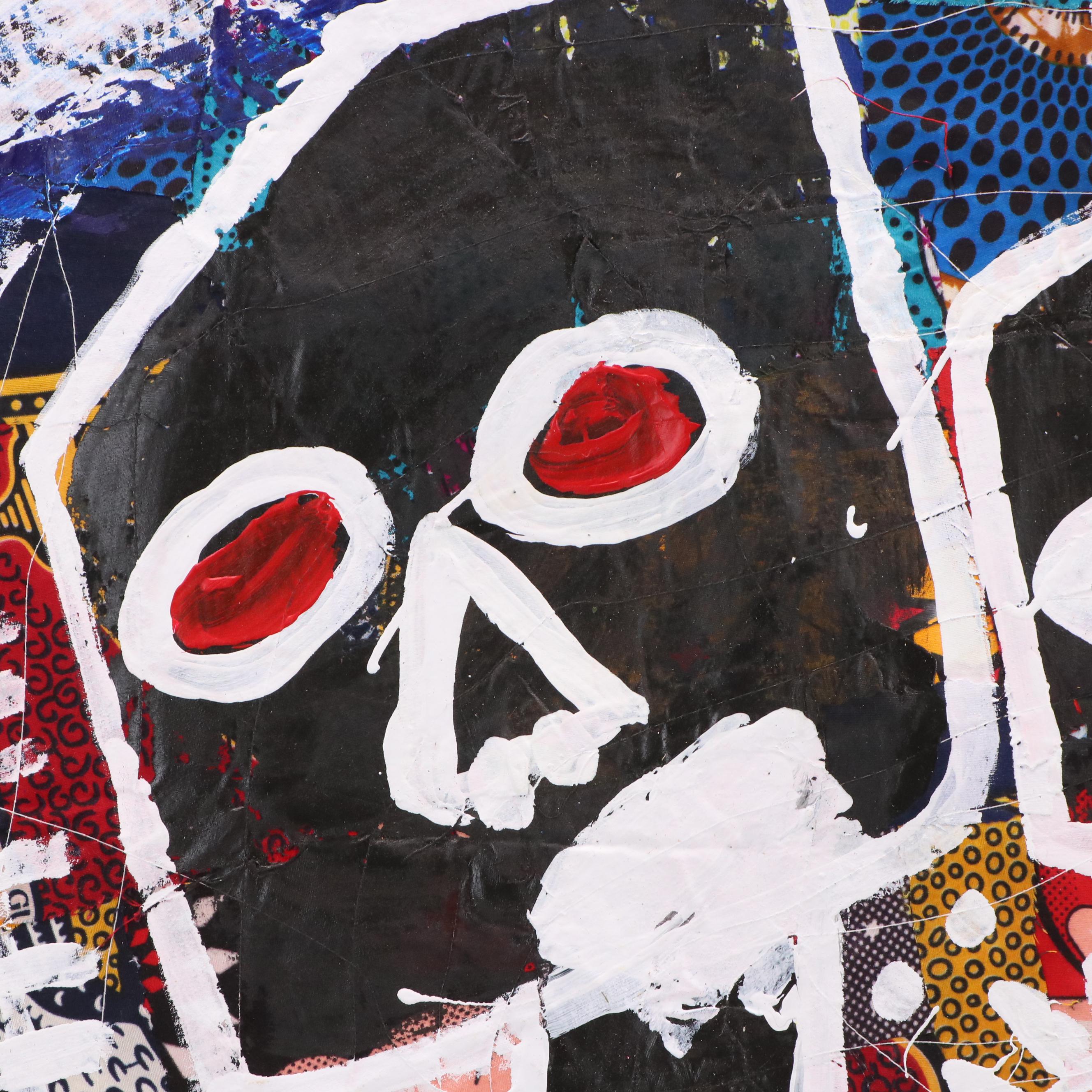 Abiola Idowu Stylized Portrait Collage "Prayers," 2023