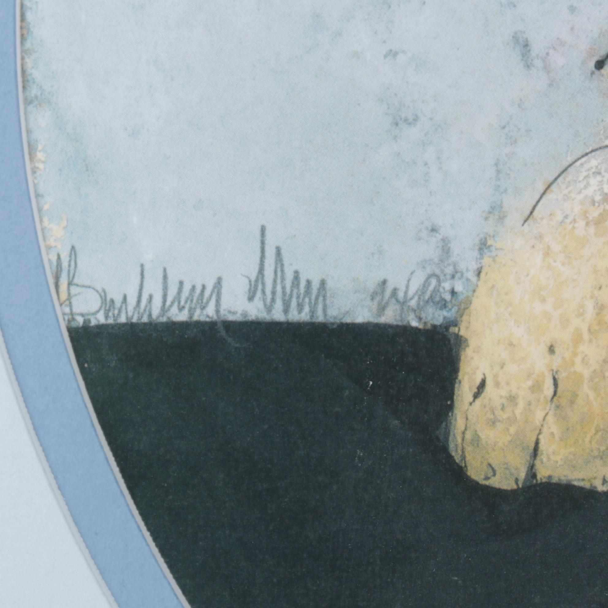 P. Buckley Moss Offset Lithograph "Golden Love," 1995