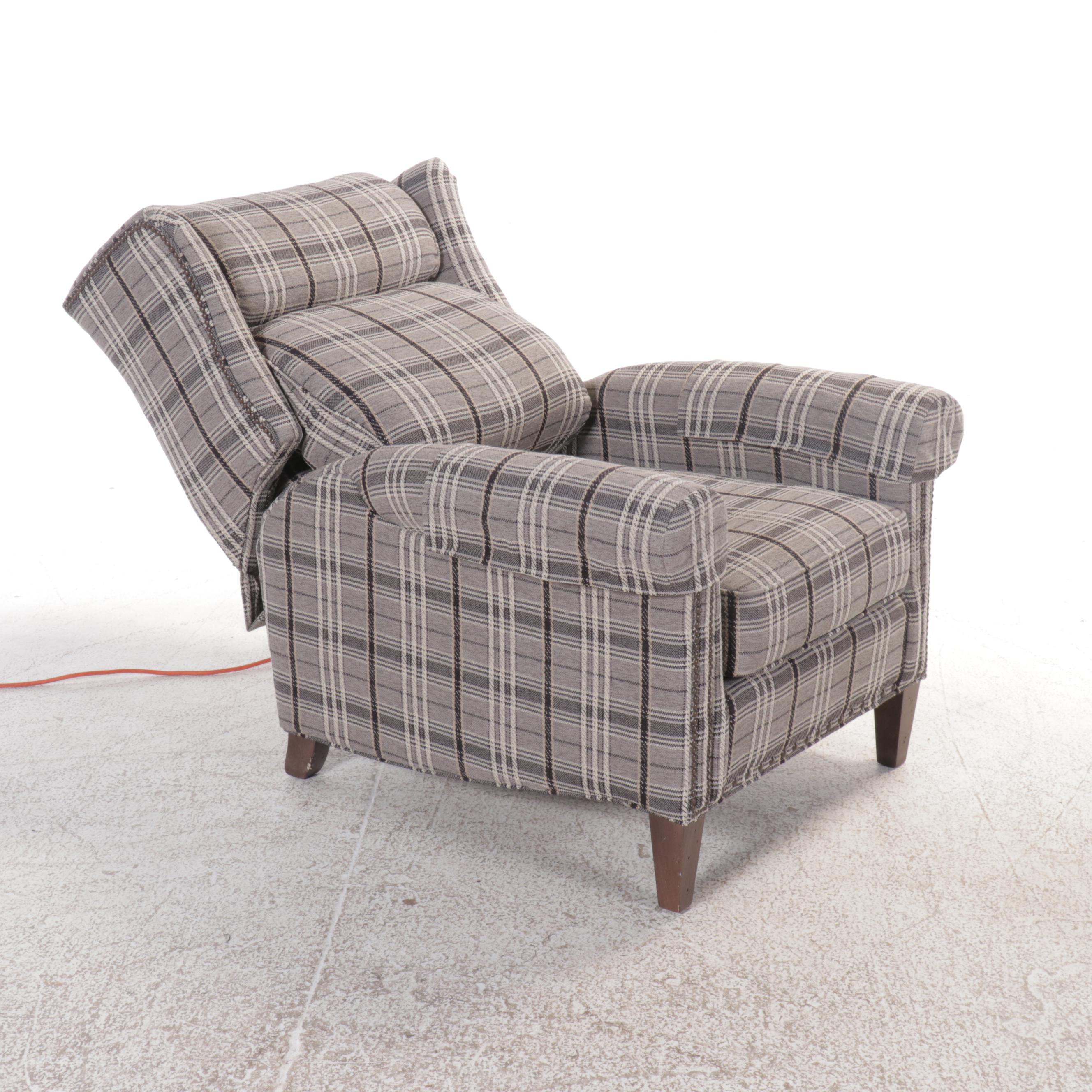 Smith Brothers of  Berne Reclining Armchair and Ottoman, Late 20th Century