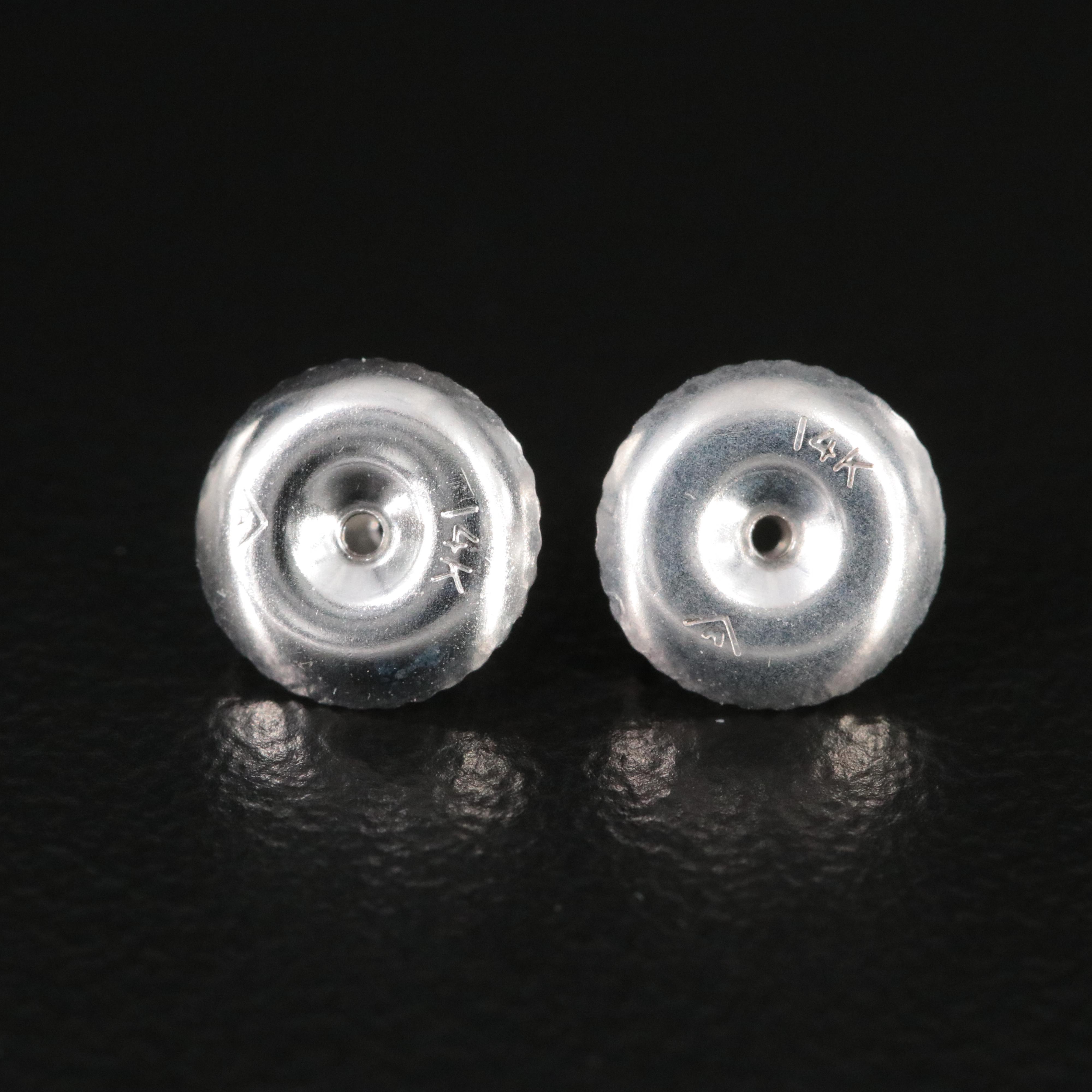 14K 3.00 CTW Lab Grown Diamond Martini Solitaire Earrings with IGI Reports