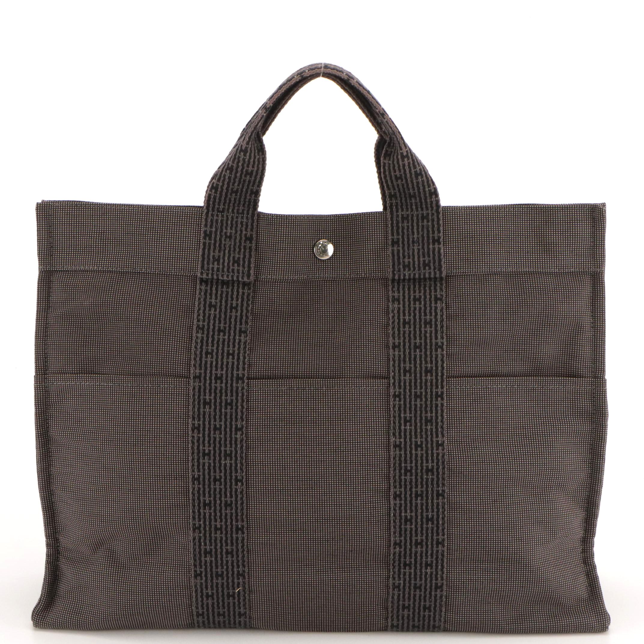 Hermès Toile Canvas Herline Tote MM