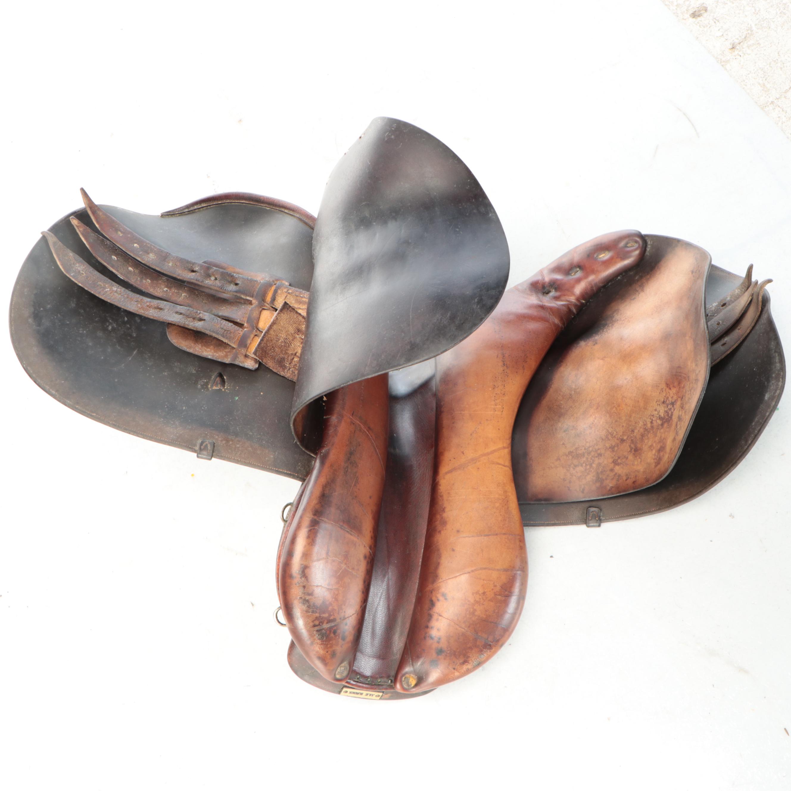 Hermès Brown Leather 15" Seat Close Contact English Saddle