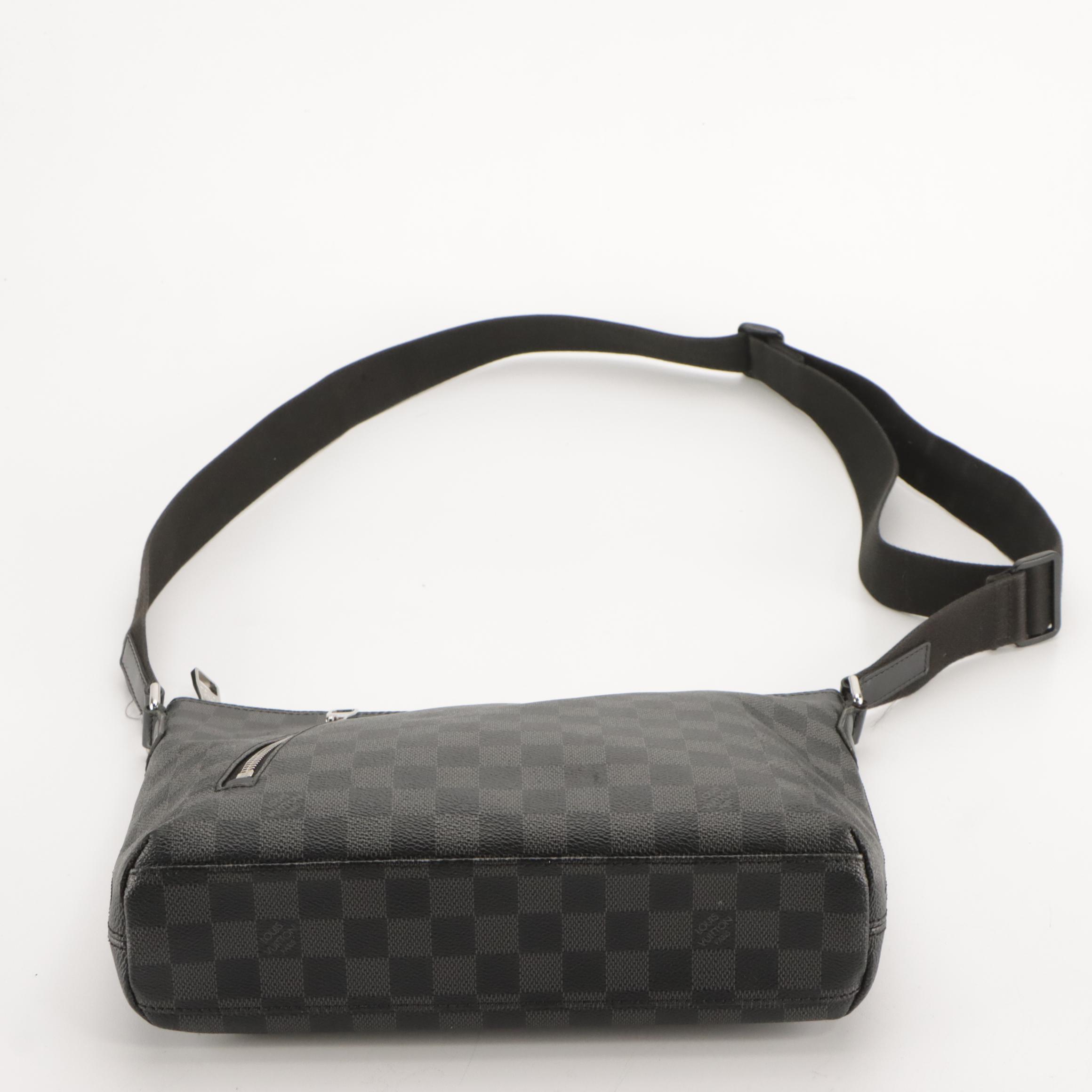 Louis Vuitton Mick PM Crossbody Messenger Bag in Damier Graphite Canvas