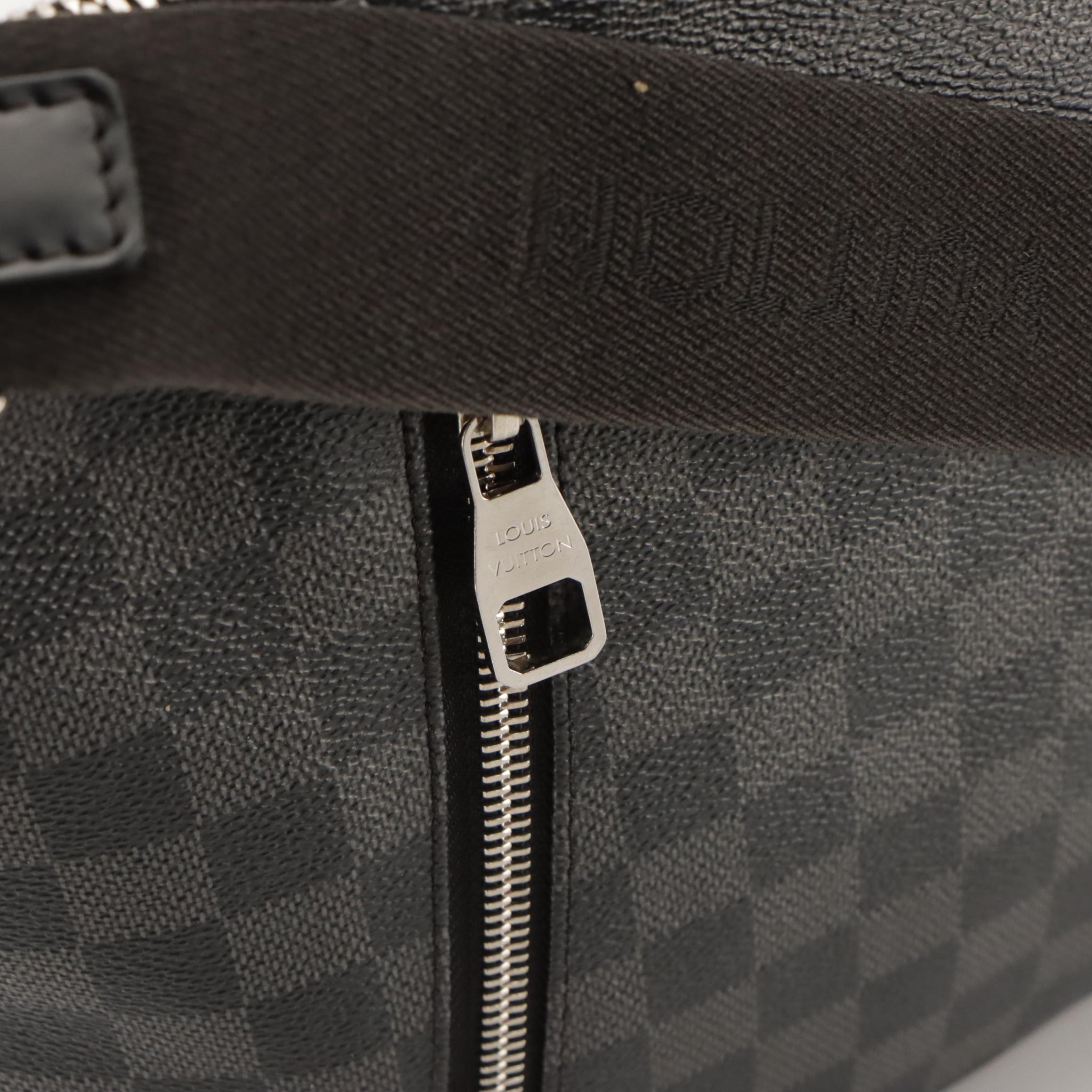 Louis Vuitton Mick PM Crossbody Messenger Bag in Damier Graphite Canvas