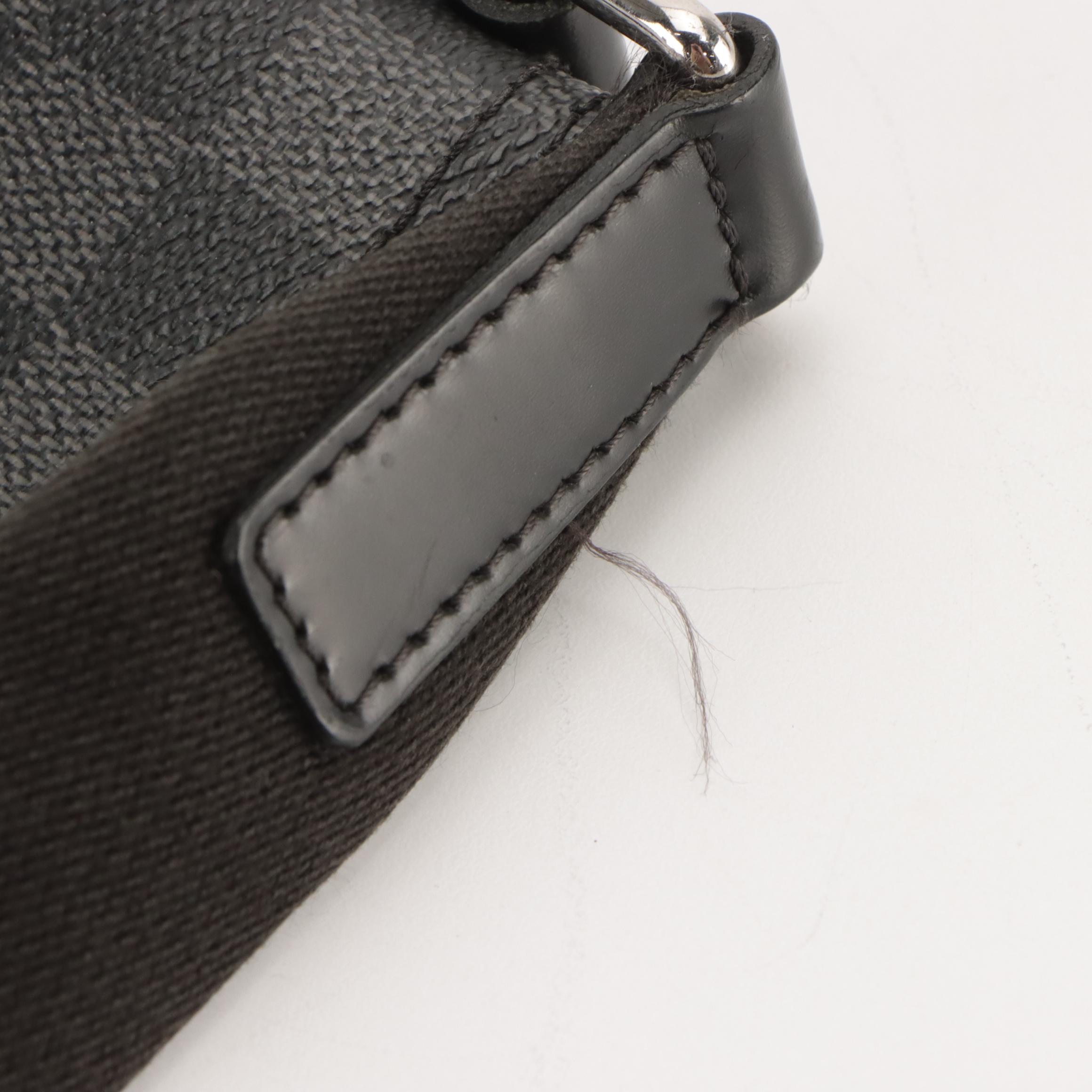 Louis Vuitton Mick PM Crossbody Messenger Bag in Damier Graphite Canvas