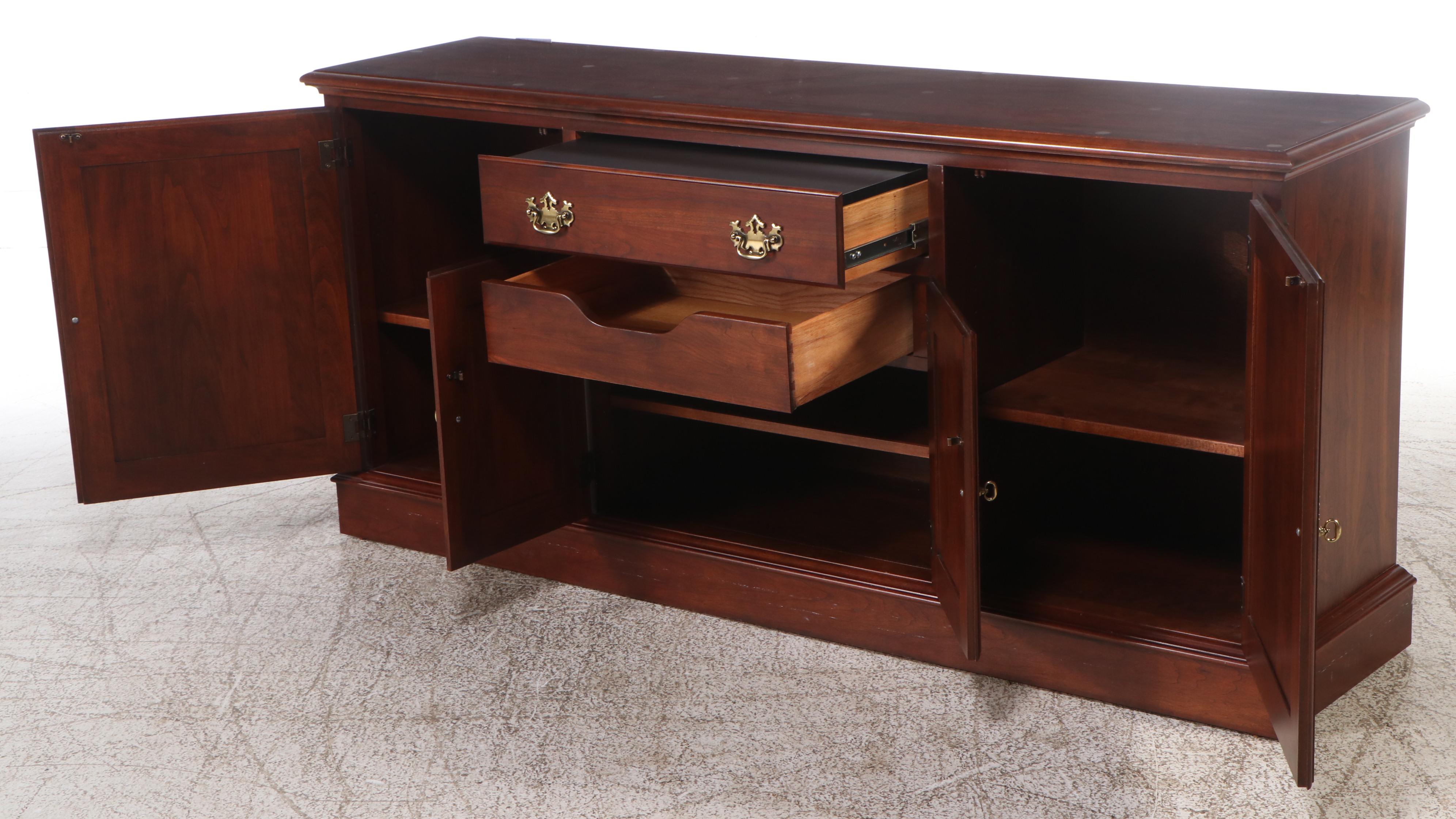 Pennsylvania House Federal Style Cherry Illuminated China Cabinet