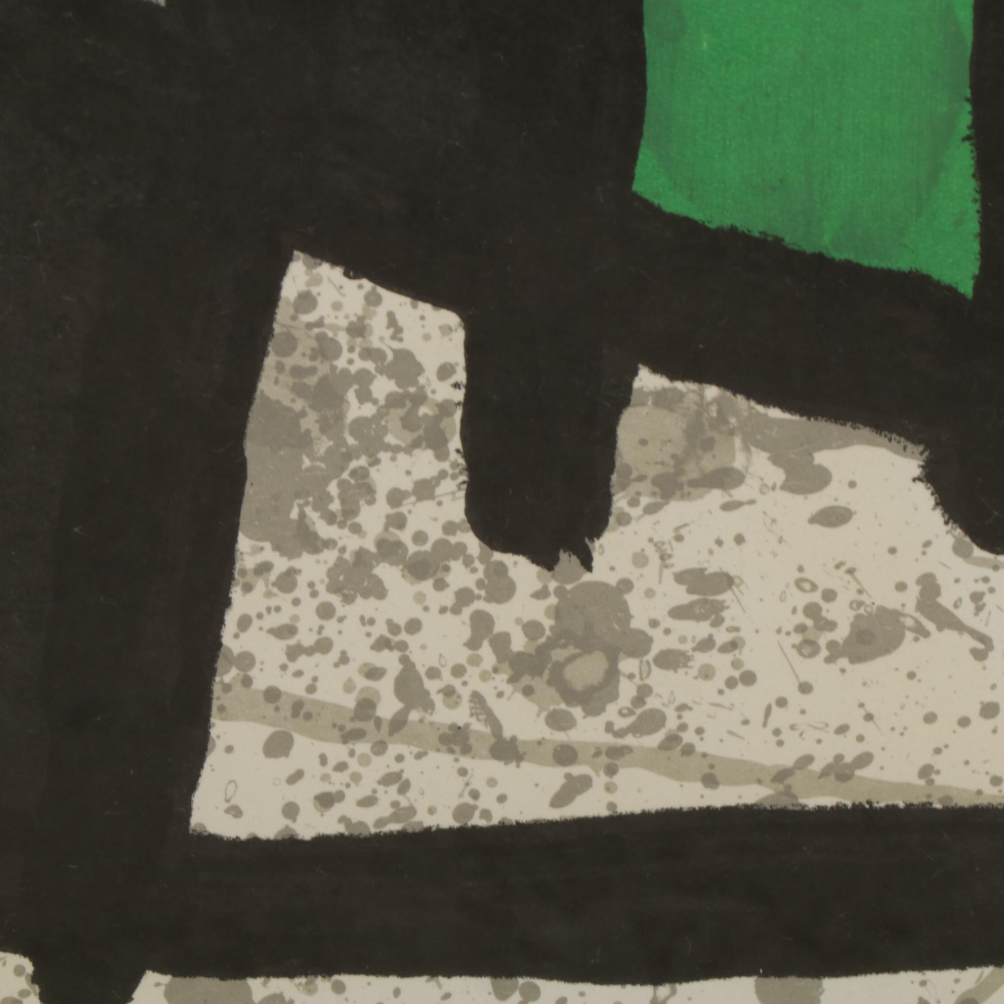 Joan Miró Double-Page Color Lithograph from "Derrière le Miroir," 1970