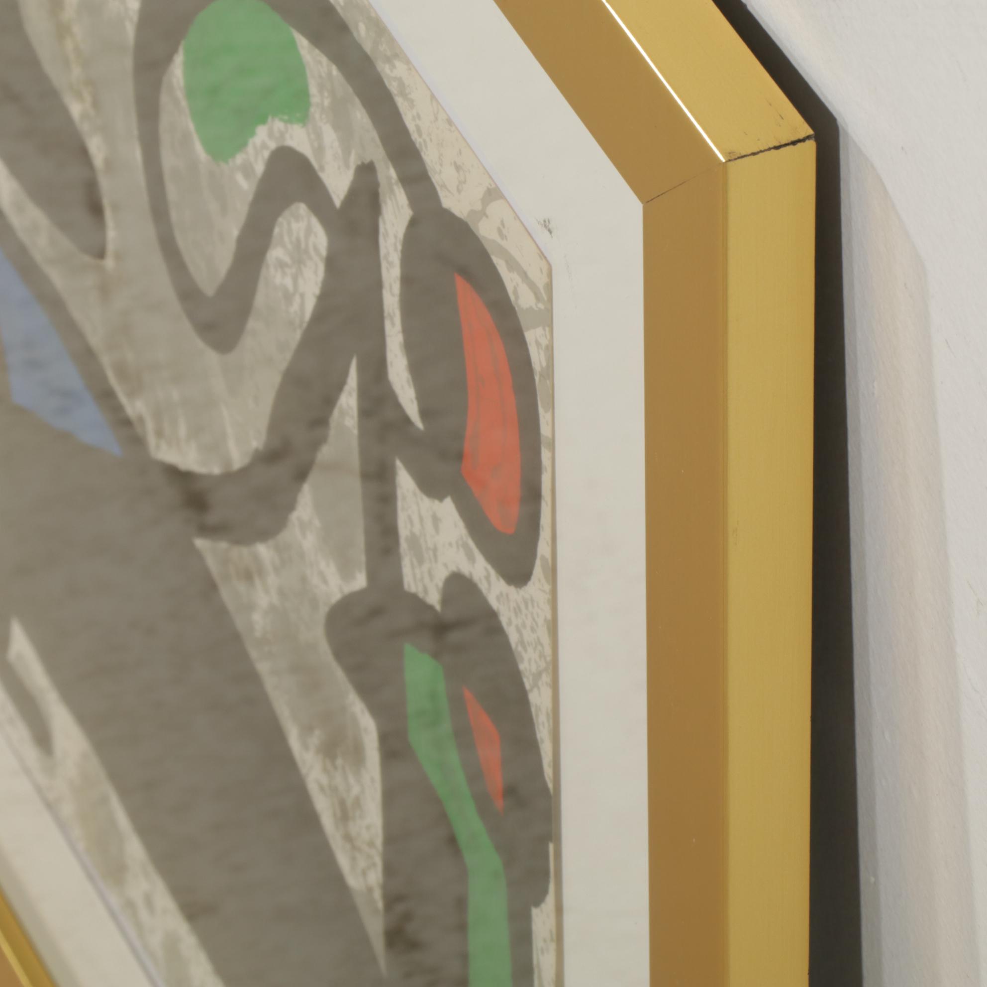 Joan Miró Double-Page Color Lithograph from "Derrière le Miroir," 1970