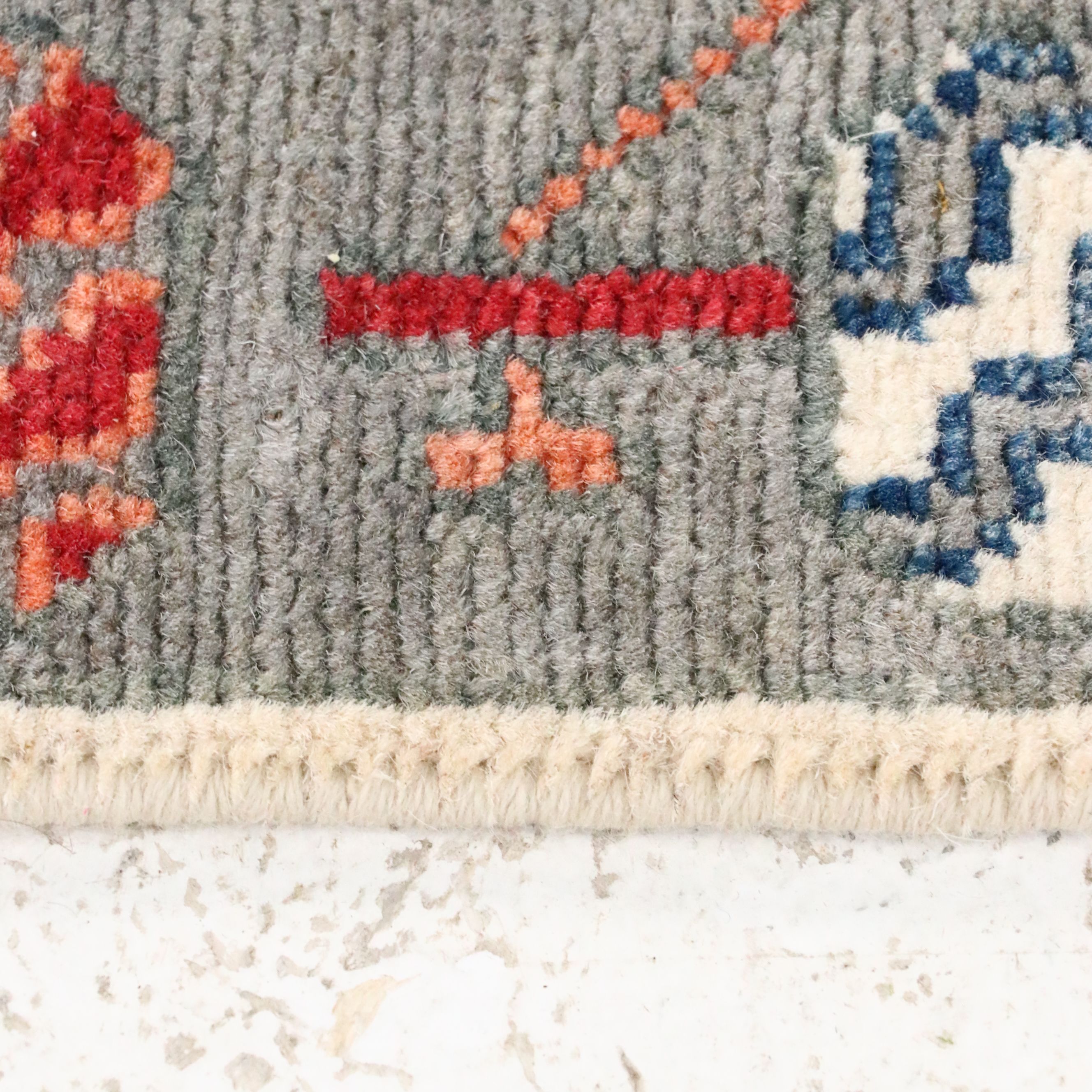 4' x 5'10 Hand-Knotted Pakistani Pictorial War Area Rug