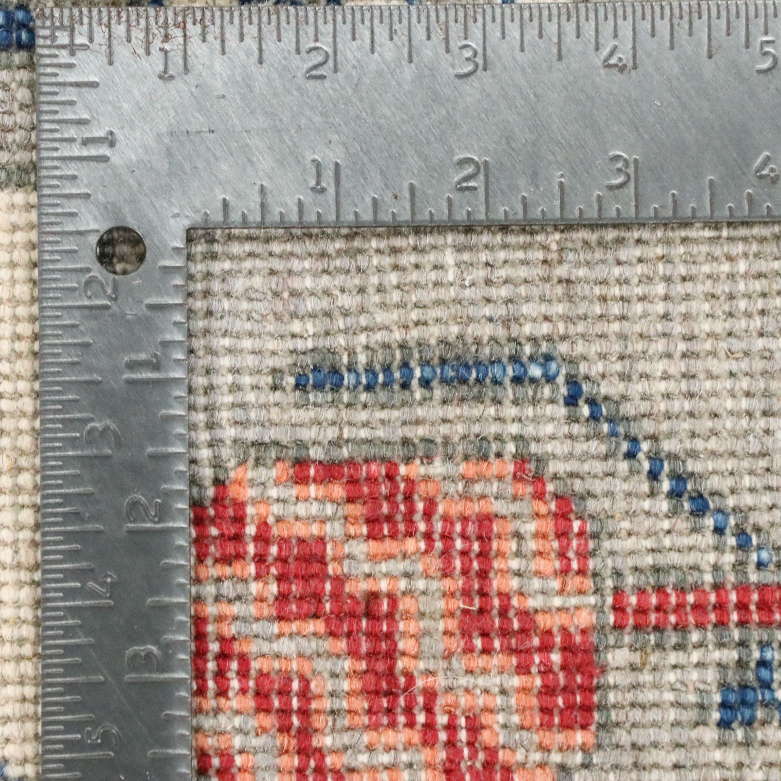 4' x 5'10 Hand-Knotted Pakistani Pictorial War Area Rug