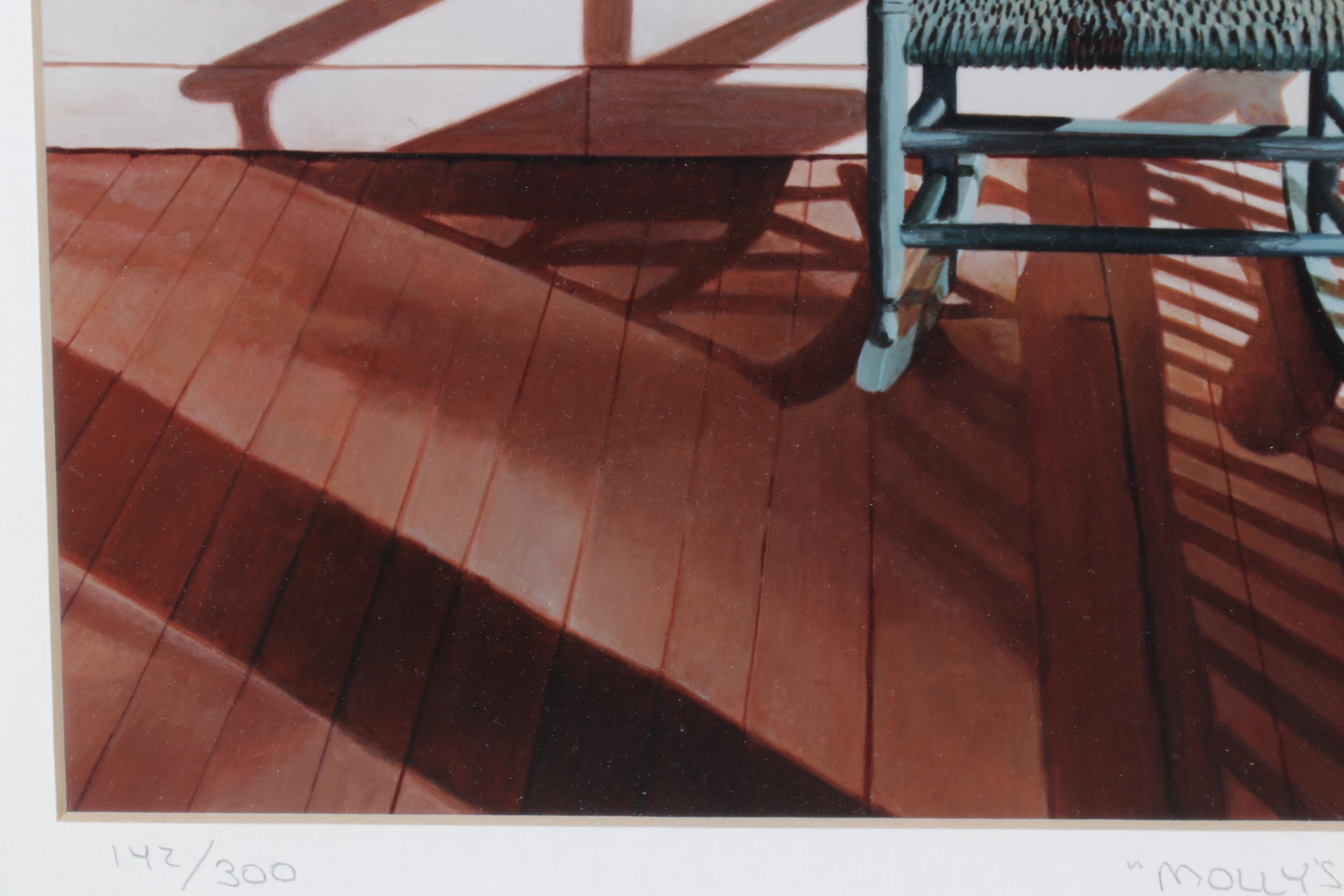 Bruce J. Peeso Giclée "Molly's Rocker", Late 20th Century