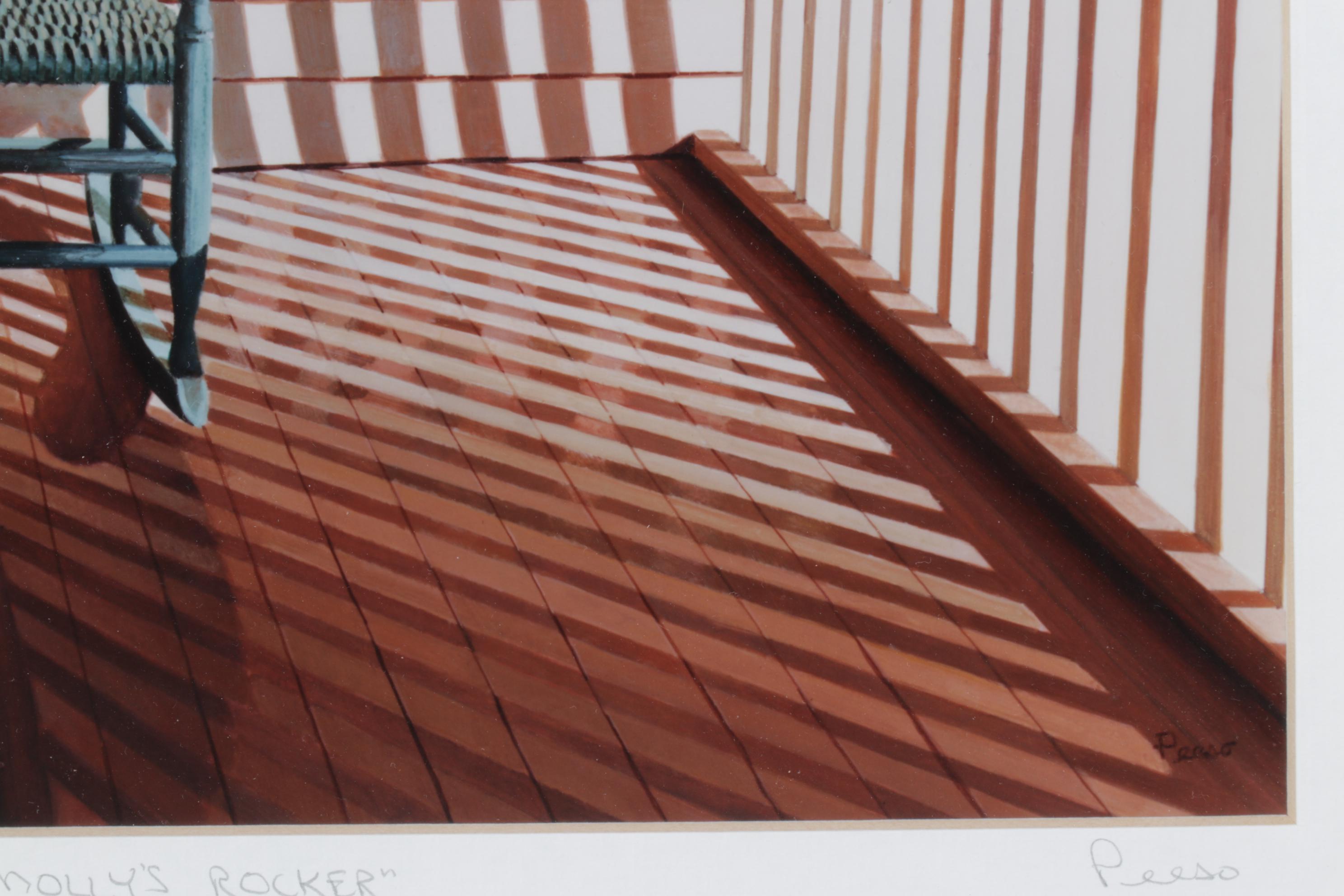 Bruce J. Peeso Giclée "Molly's Rocker", Late 20th Century