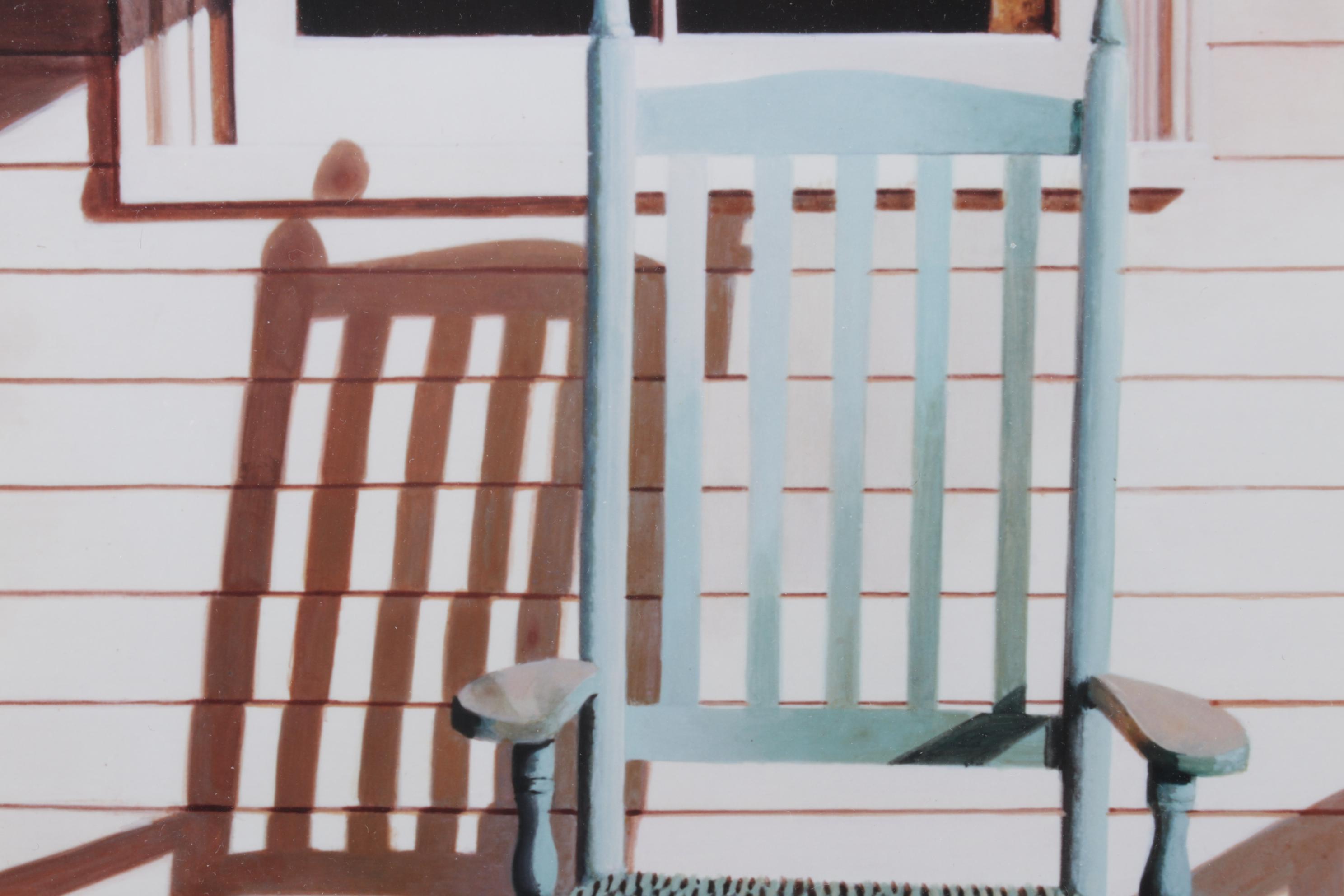 Bruce J. Peeso Giclée "Molly's Rocker", Late 20th Century