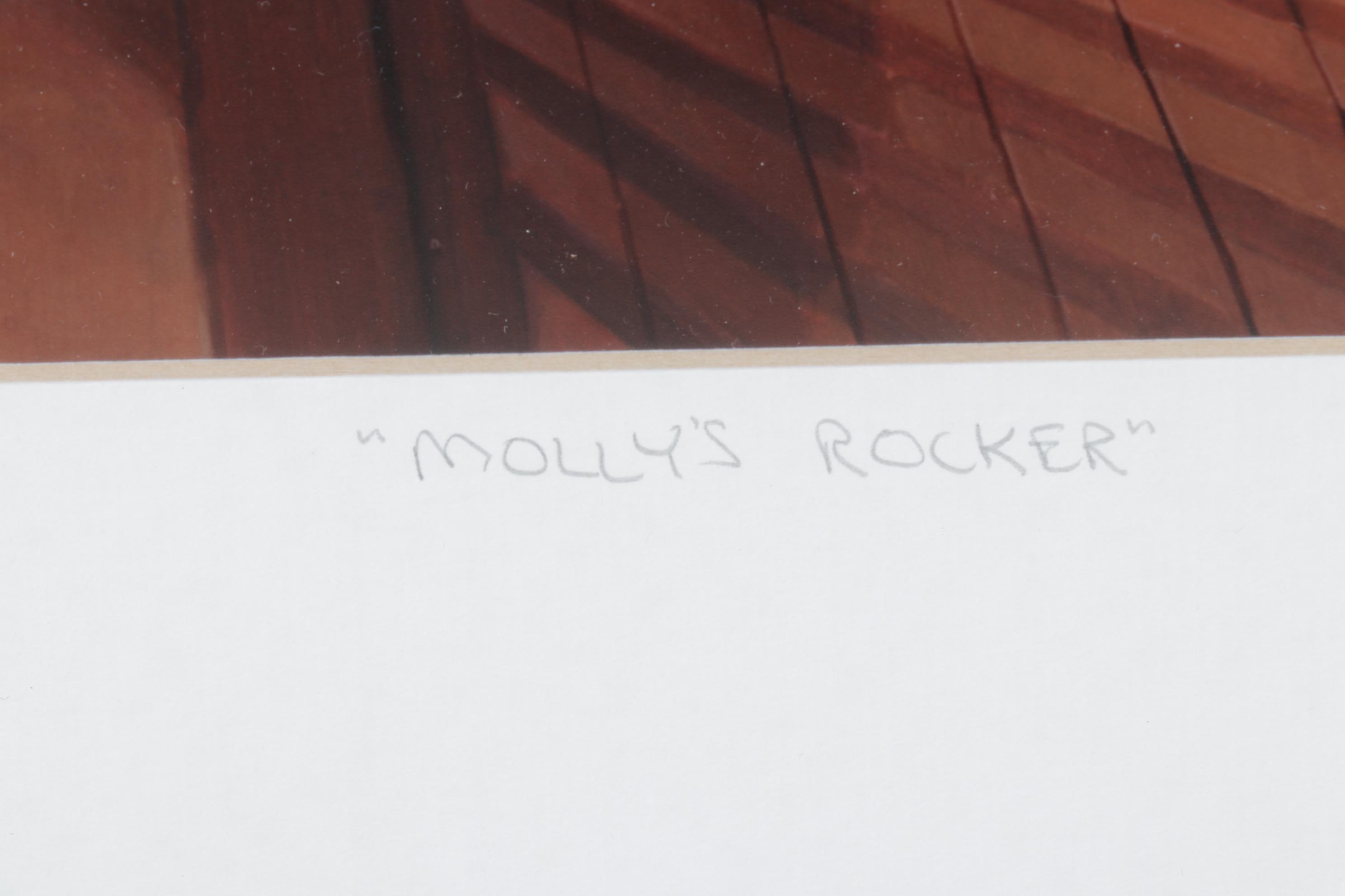 Bruce J. Peeso Giclée "Molly's Rocker", Late 20th Century