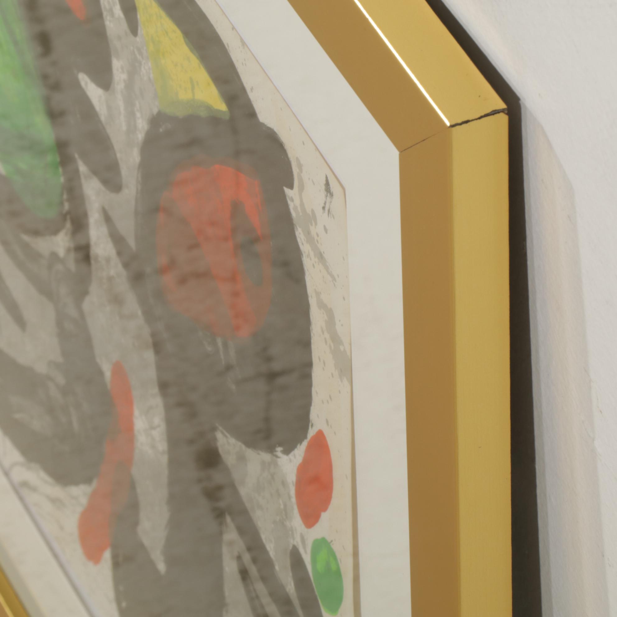 Joan Miró Color Lithograph from Derrière le Miroir "Ronde de Nuit," 1970