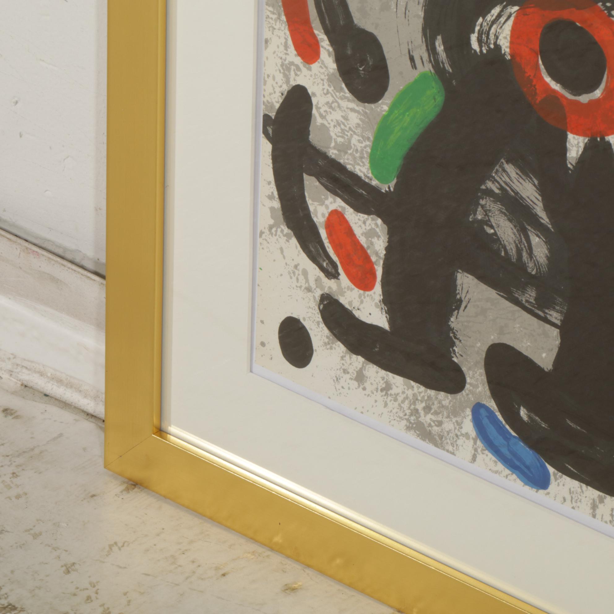 Joan Miró Color Lithograph from Derrière le Miroir "Ronde de Nuit," 1970