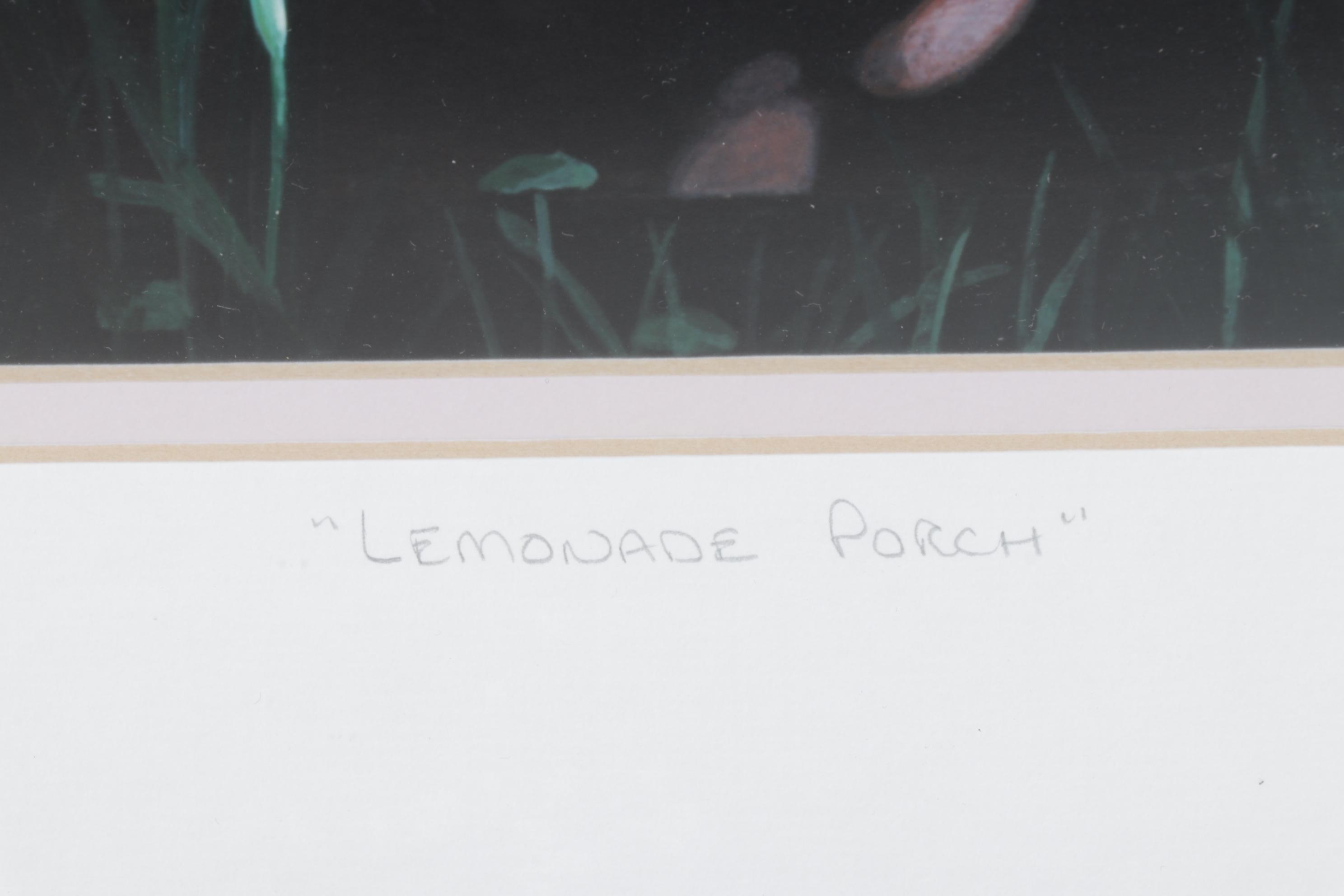 Bruce J. Peeso Giclée "Lemonade Porch", Late 20th Century