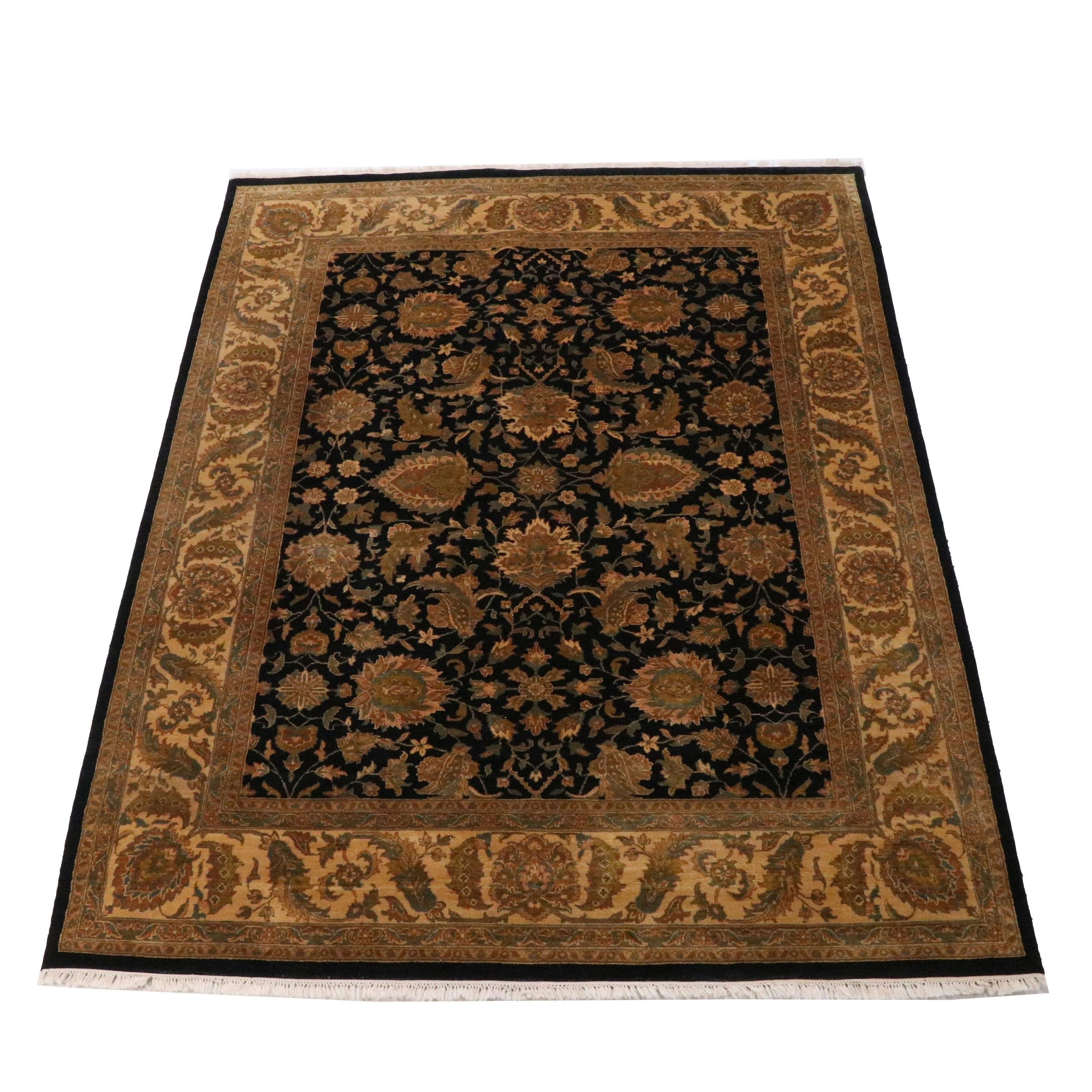 9' x 11'11 Hand-Knotted Indian Agra Area Rug