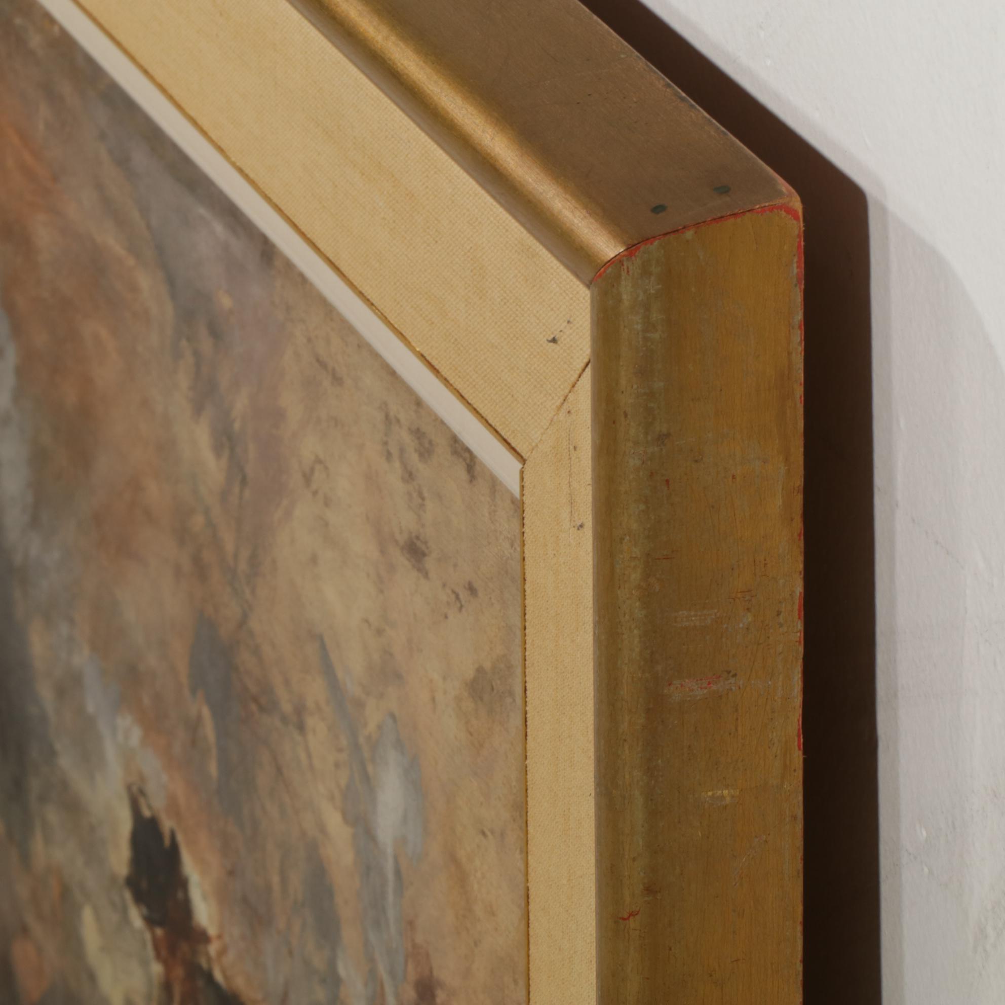 William Meyerowitz Gestural Painting of Horses, Mid to Late 20th Century