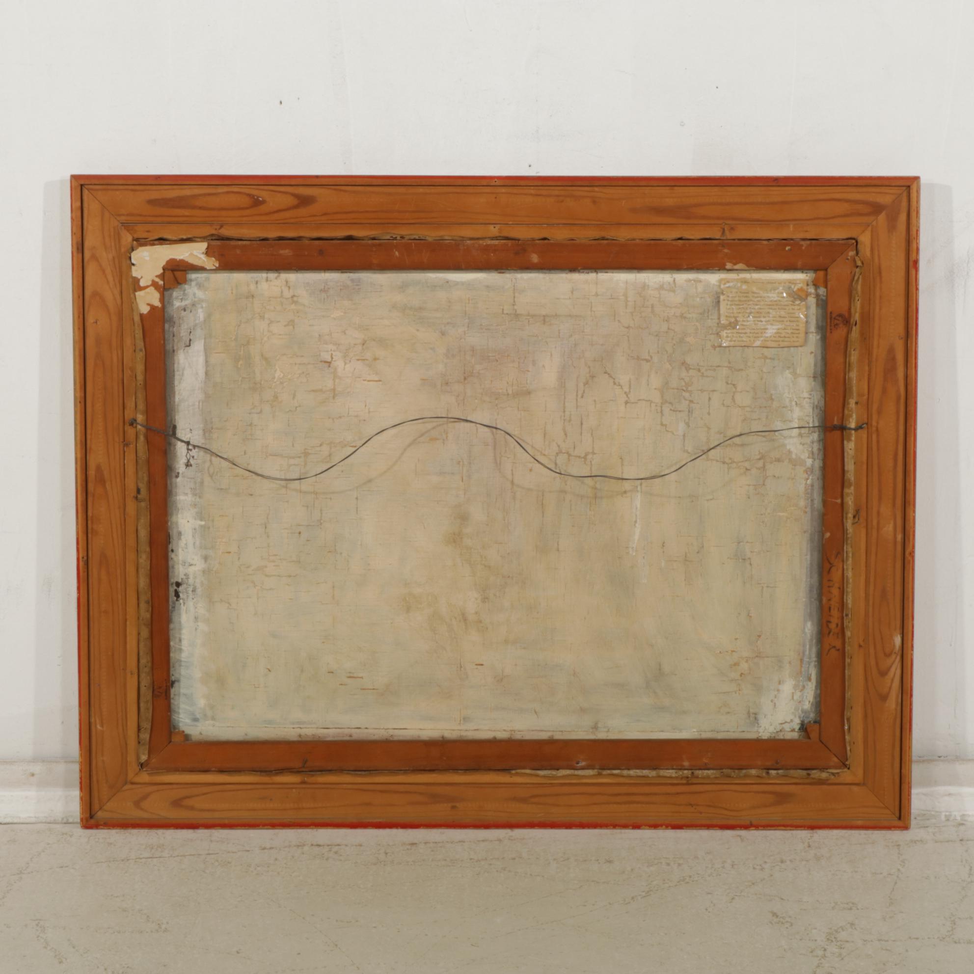 William Meyerowitz Gestural Painting of Horses, Mid to Late 20th Century