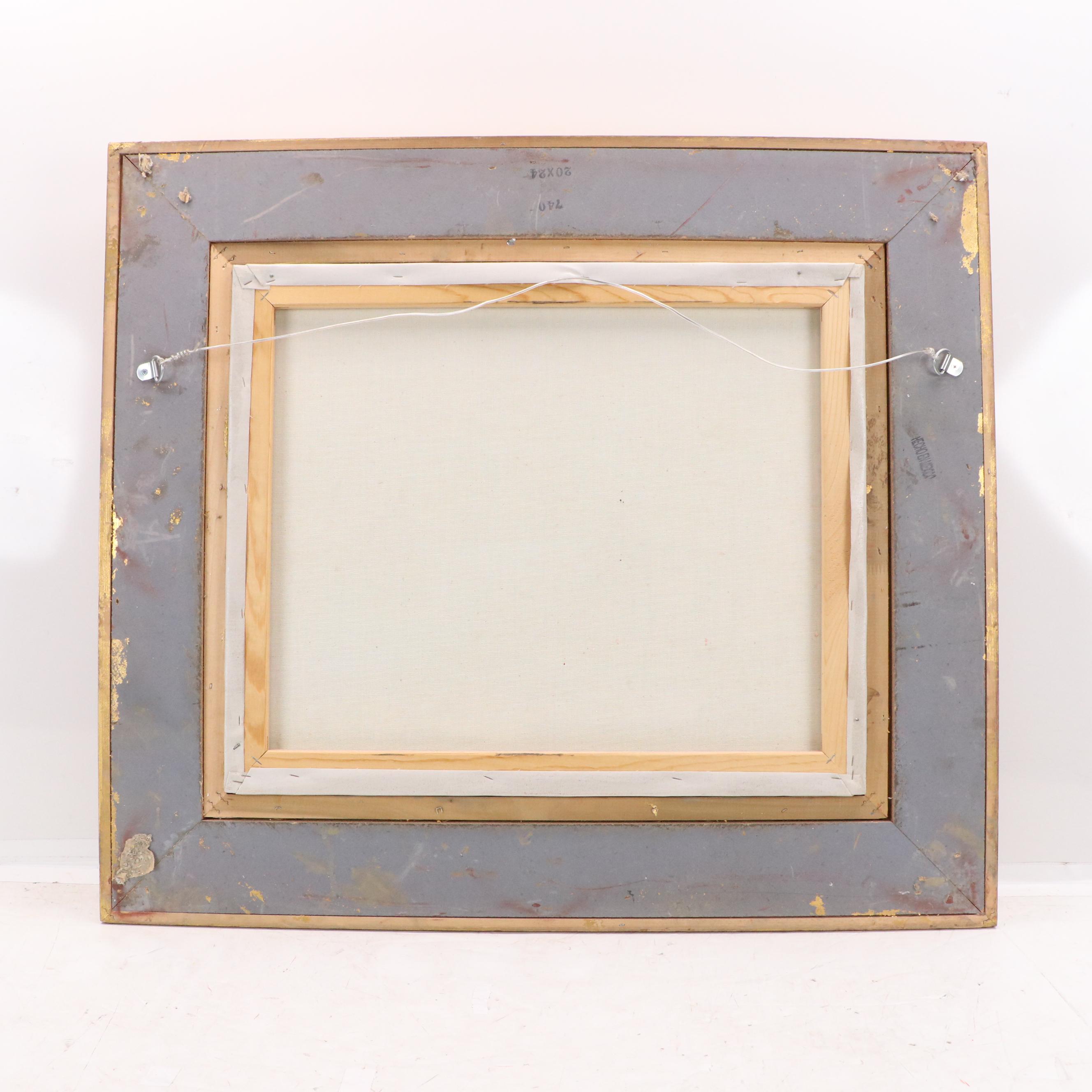 Matt Thomas Landscape Impasto Oil Painting of Mediterranean Style Marina