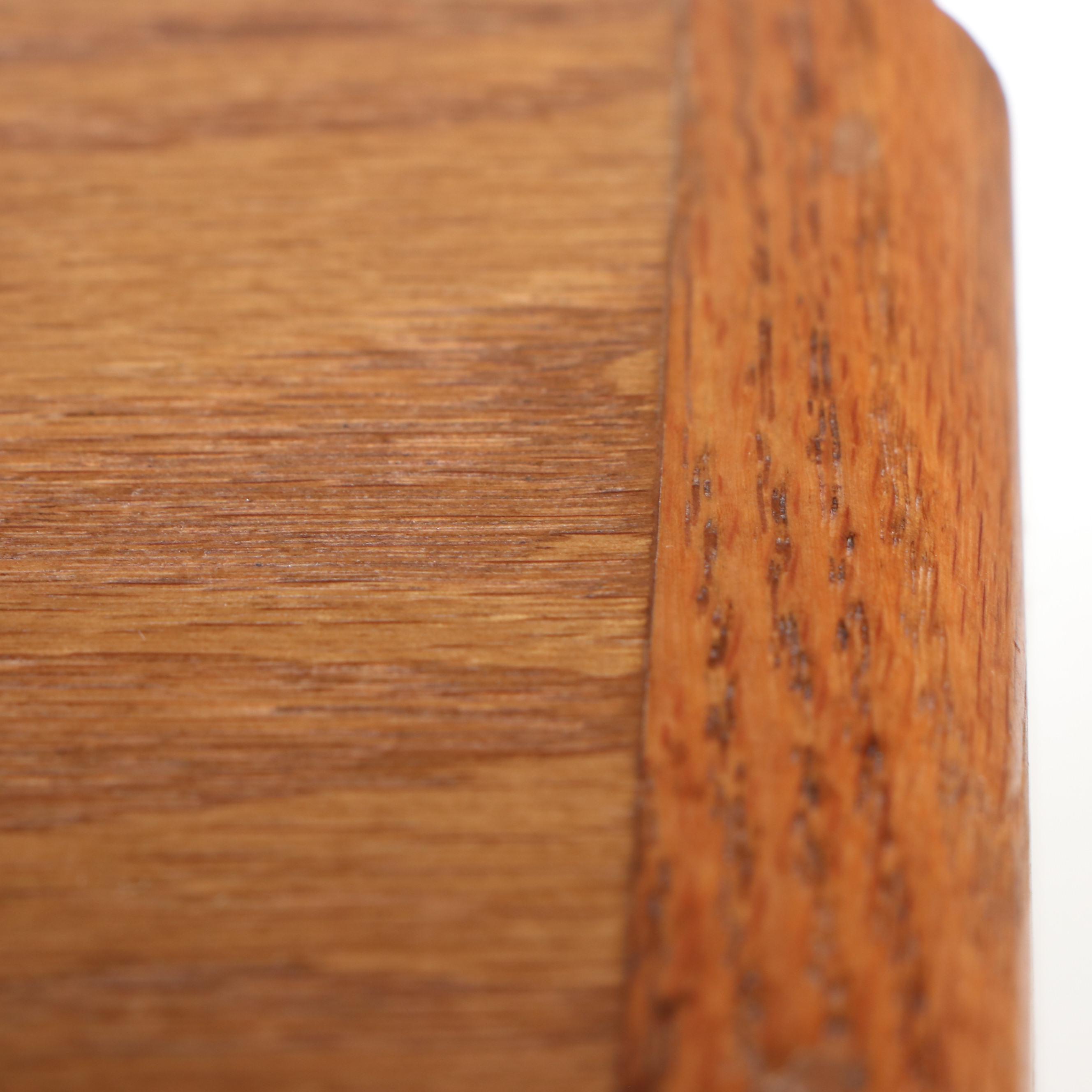 Oak Bookcase with Three Adjustable Shelves, 21st Century