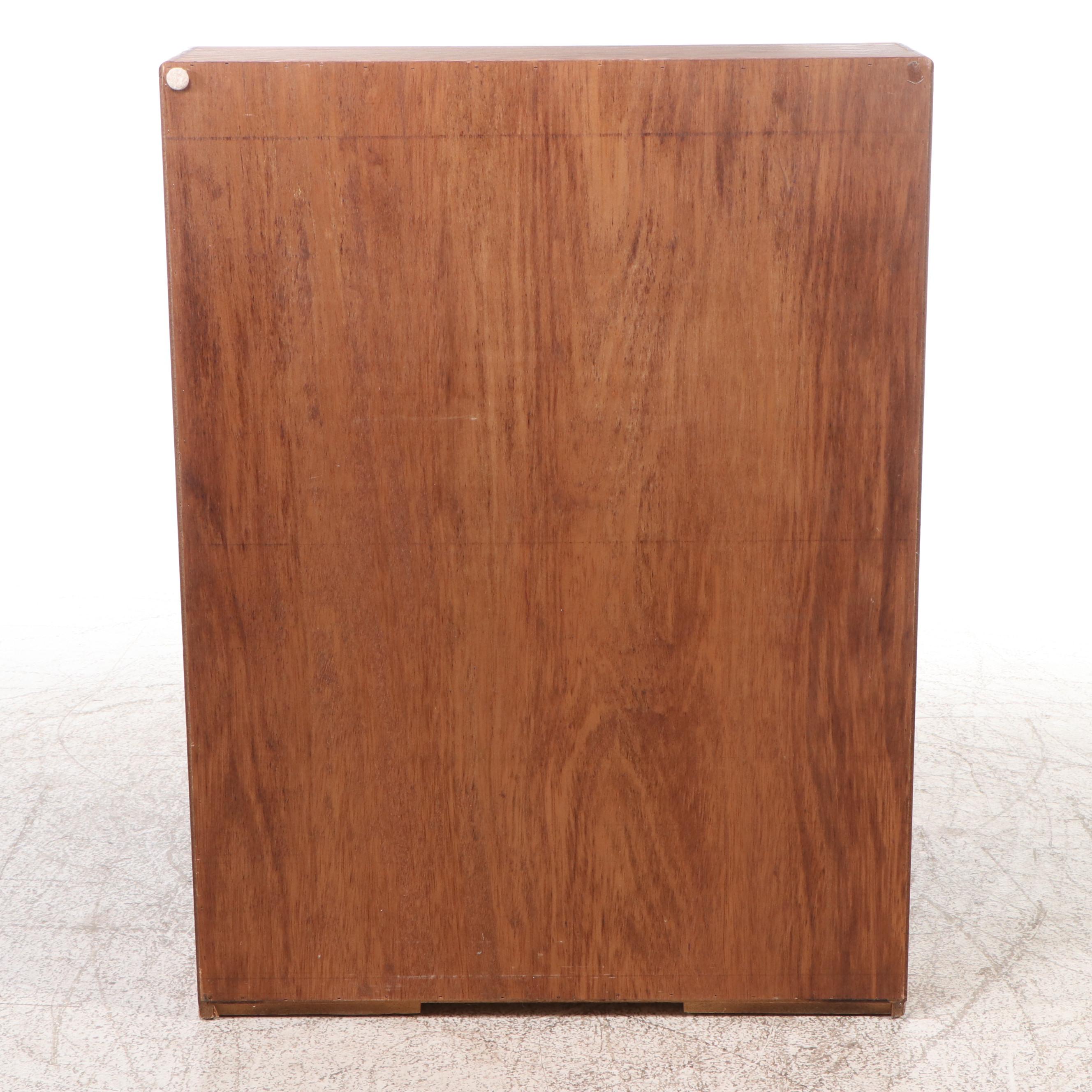 Oak Bookcase with Three Adjustable Shelves, 21st Century