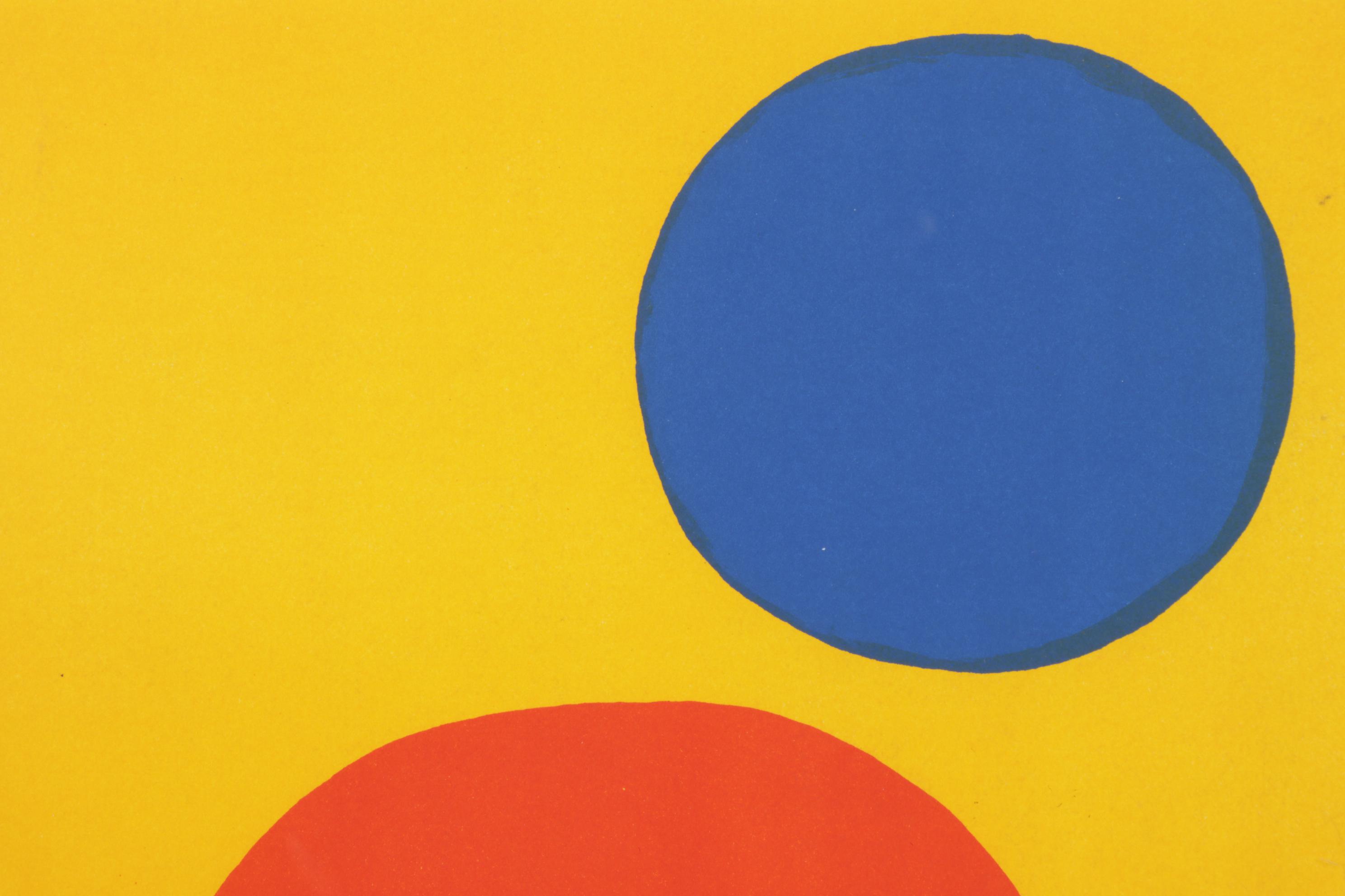 Alexander Calder Color Lithograph for "Derrière le Miroir," 1973