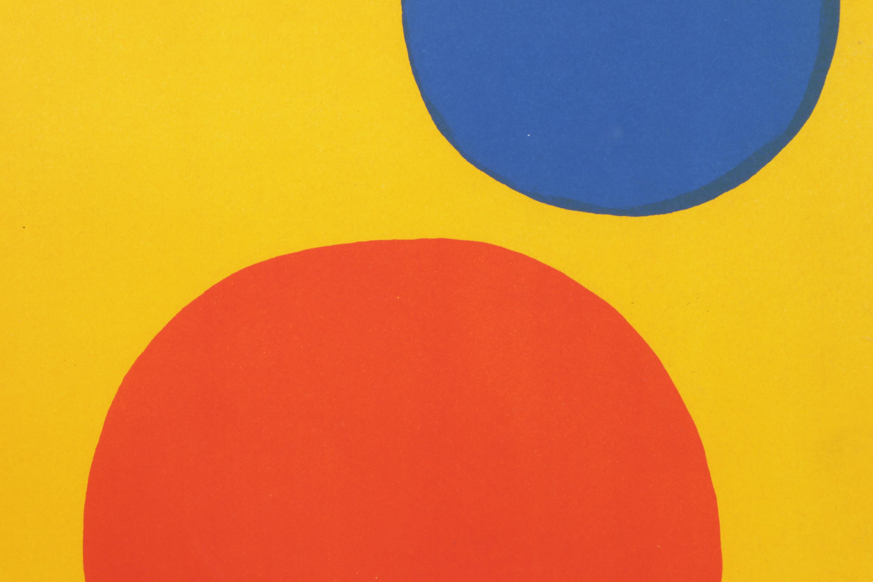 Alexander Calder Color Lithograph for "Derrière le Miroir," 1973