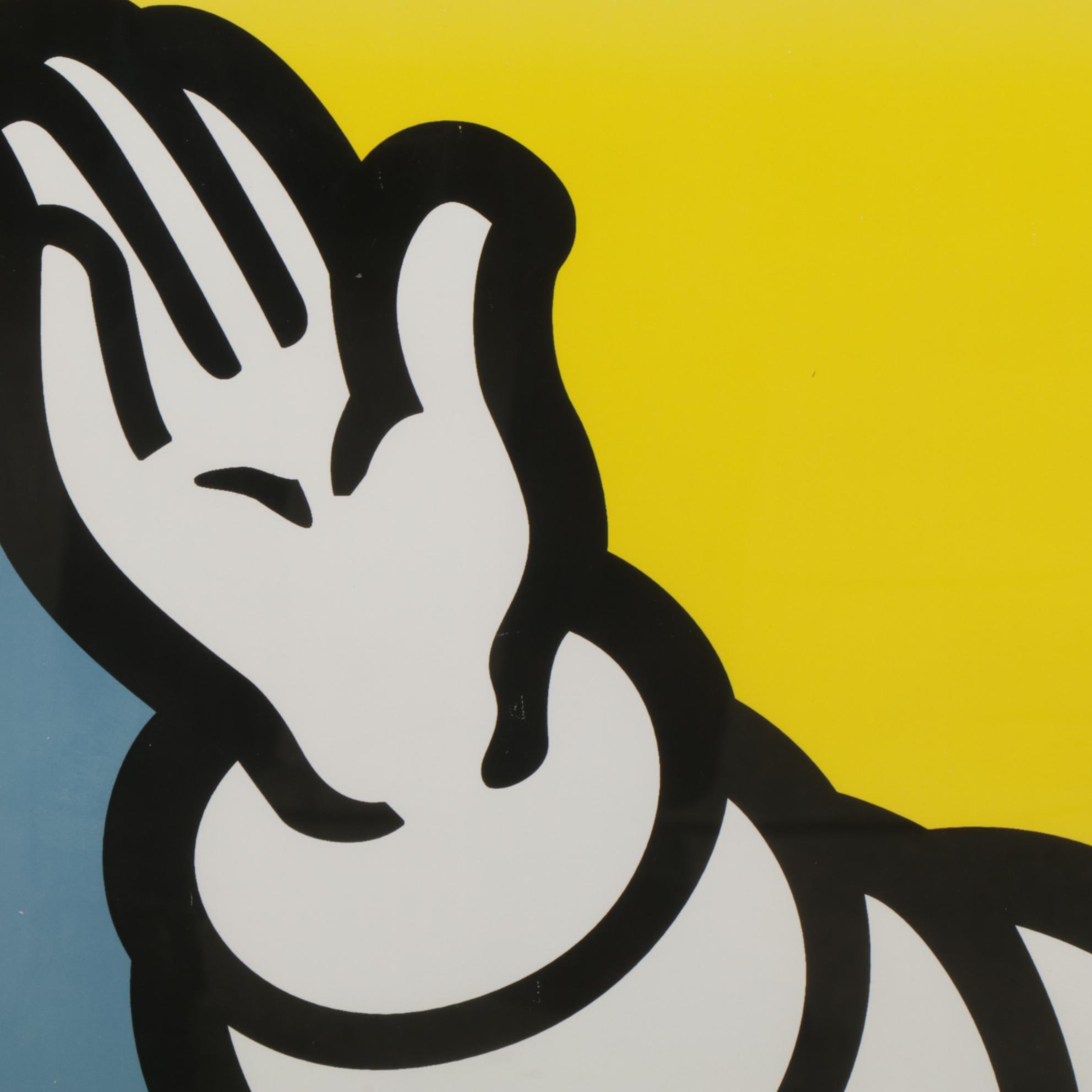 Michelin Man Offset Lithograph Advertising Poster Circa