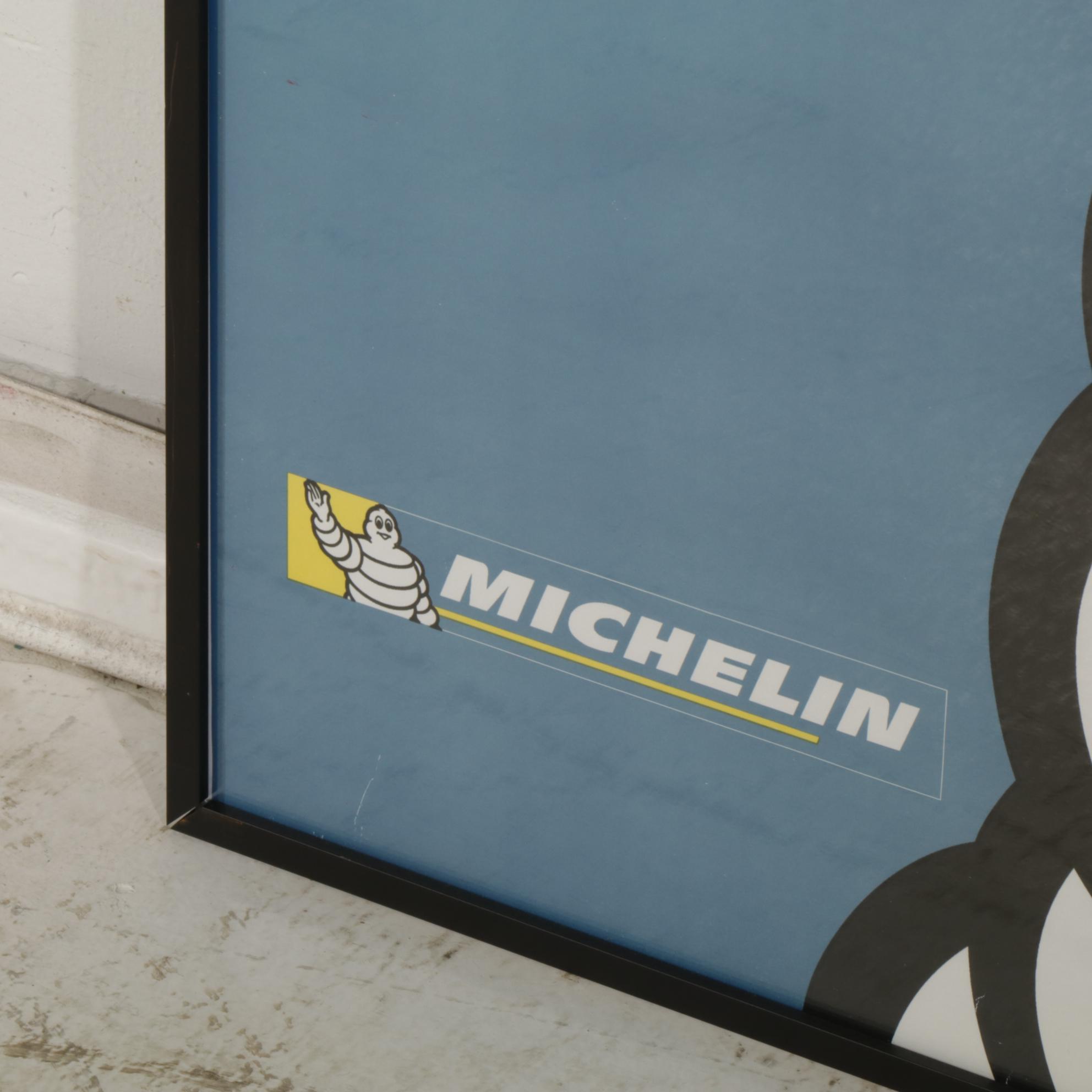 Michelin Man Offset Lithograph Advertising Poster Circa