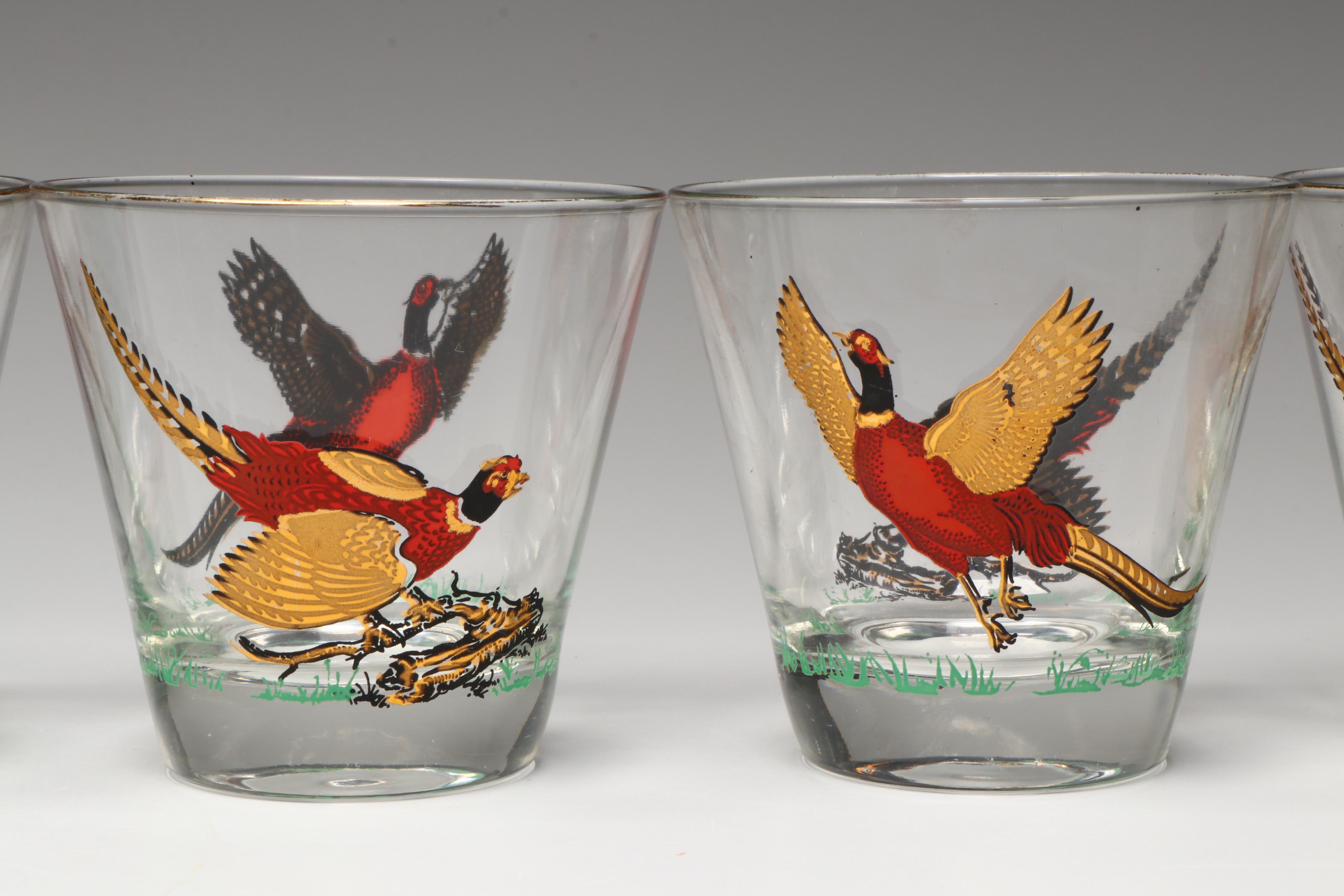 Victorian Etchted Flint Glass Bell Shaped Decanter with Other Barware and Decor