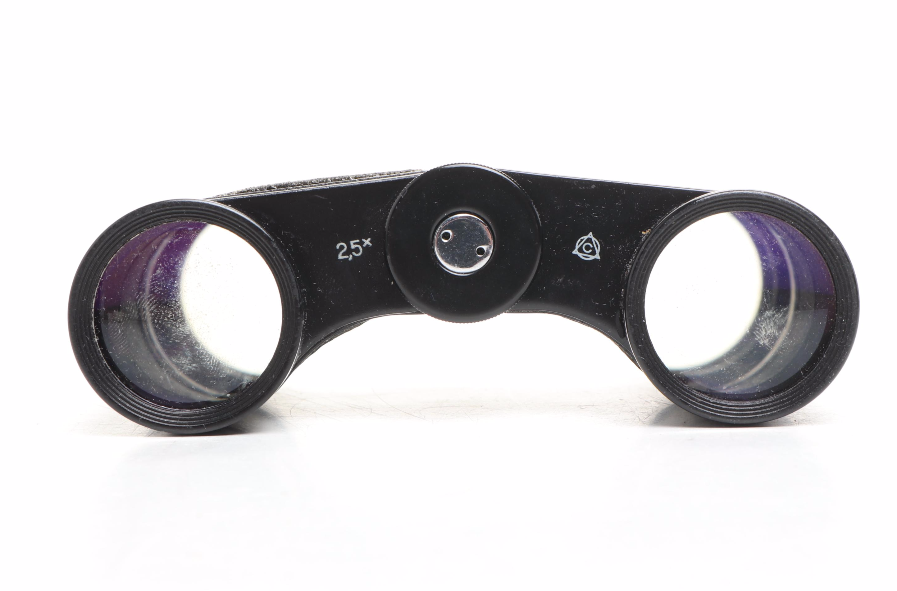 USSR Made Opera Glasses Pair with Leather Cases