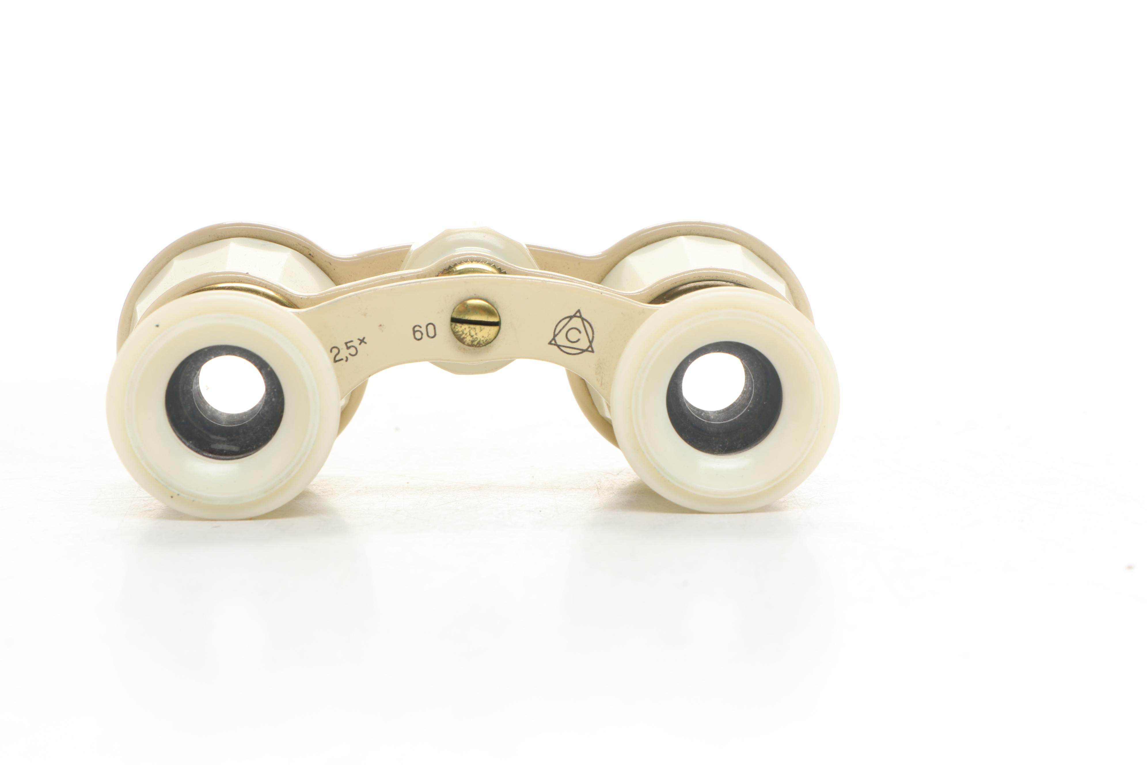 USSR Made Opera Glasses Pair with Leather Cases