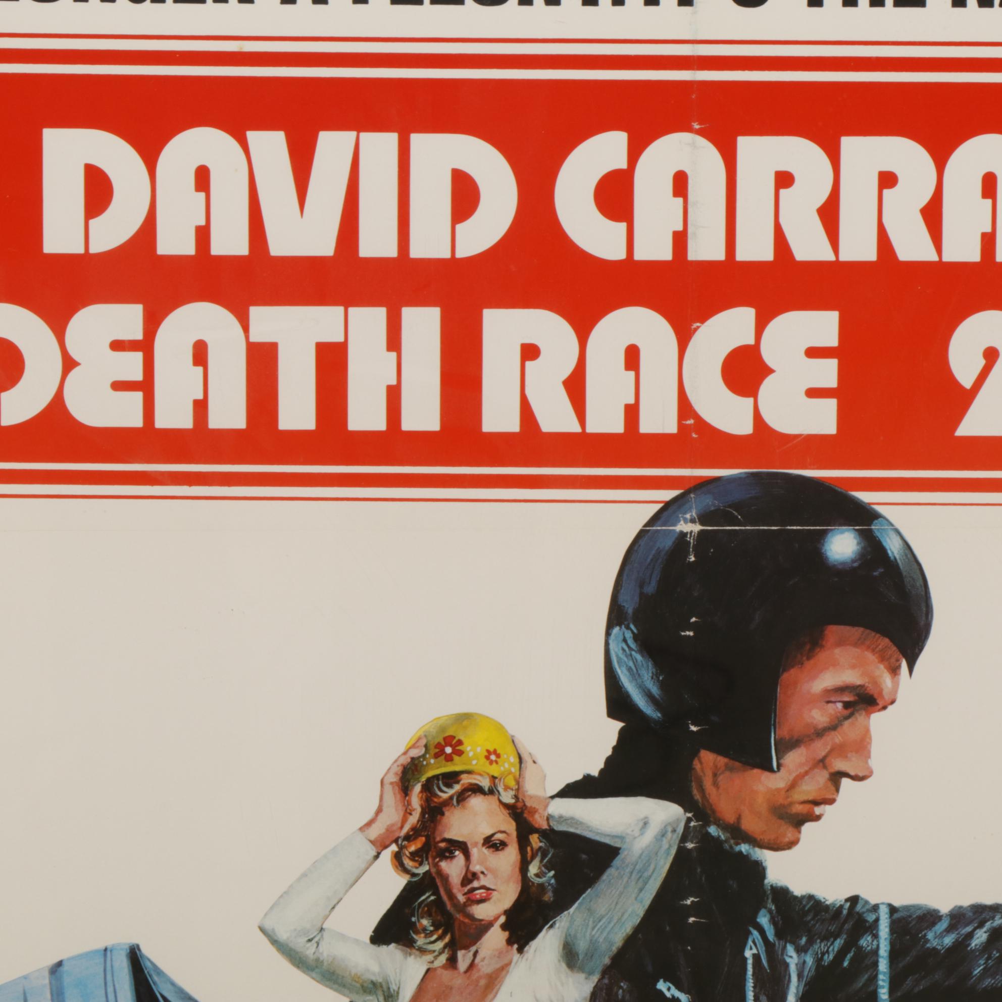 "Death Race 2000" Original Offset Lithograph Movie Poster, 1975